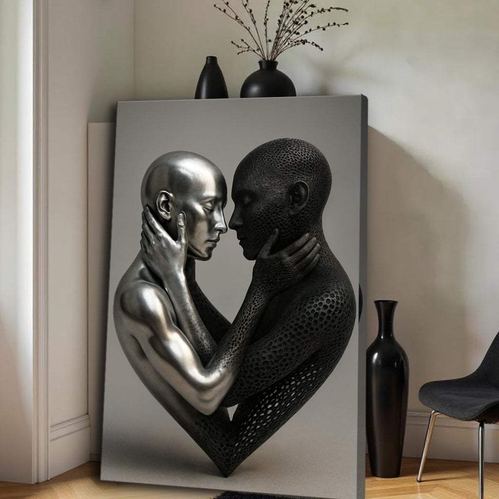 Eternal Love Figure Abstract Wall Art VIII - Image 5