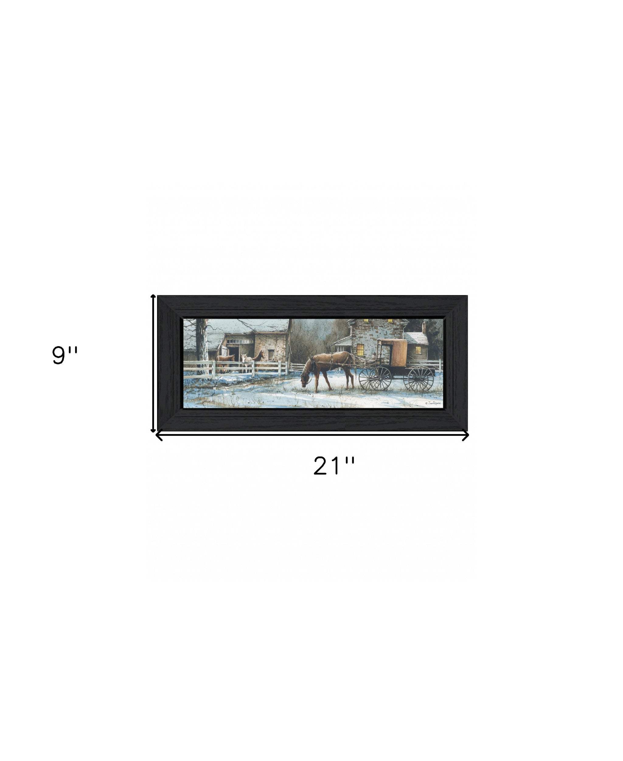 Evening on the Farm Black Framed Print Wall Art - Image 6