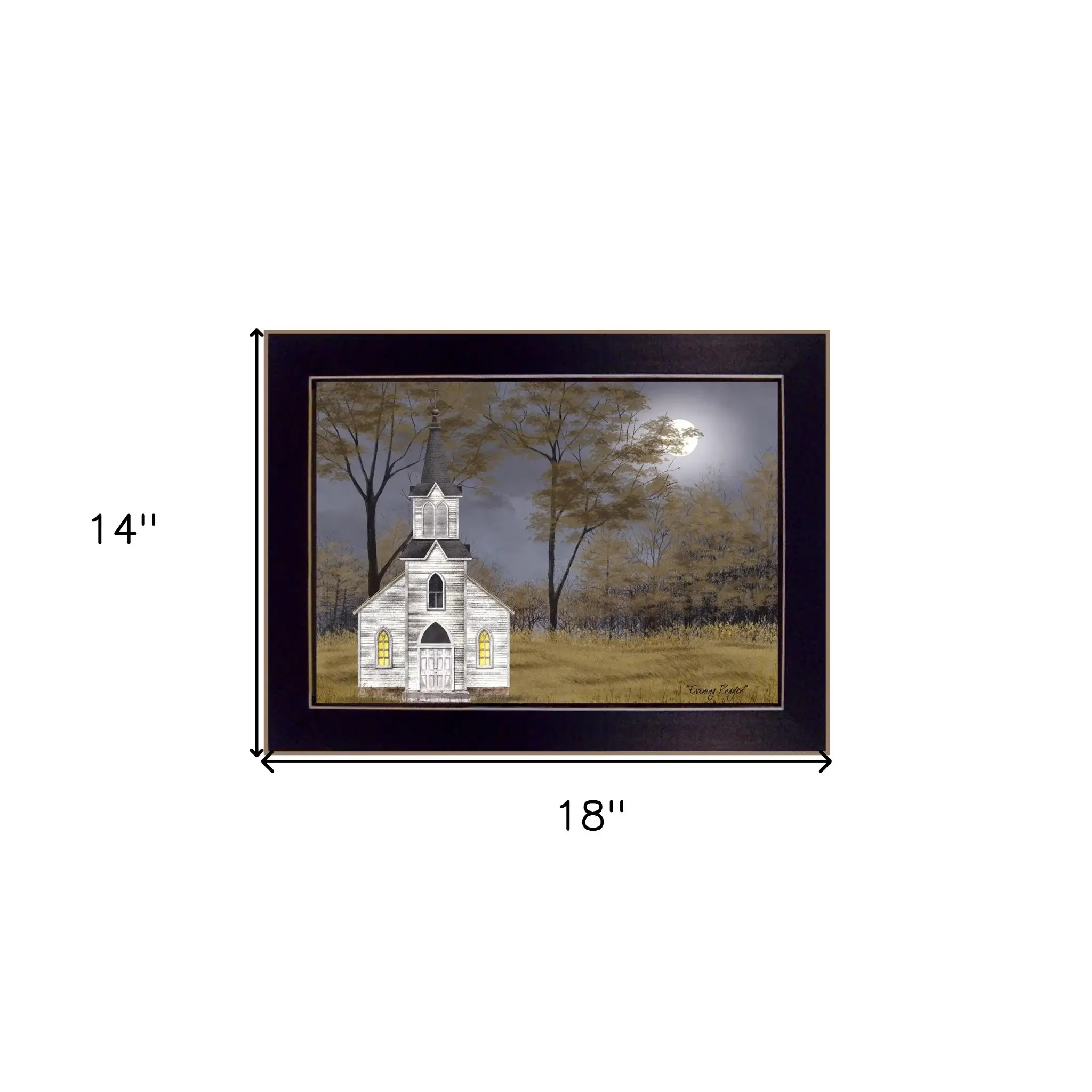 Evening Prayer Black Framed Print Wall Art - Image 5