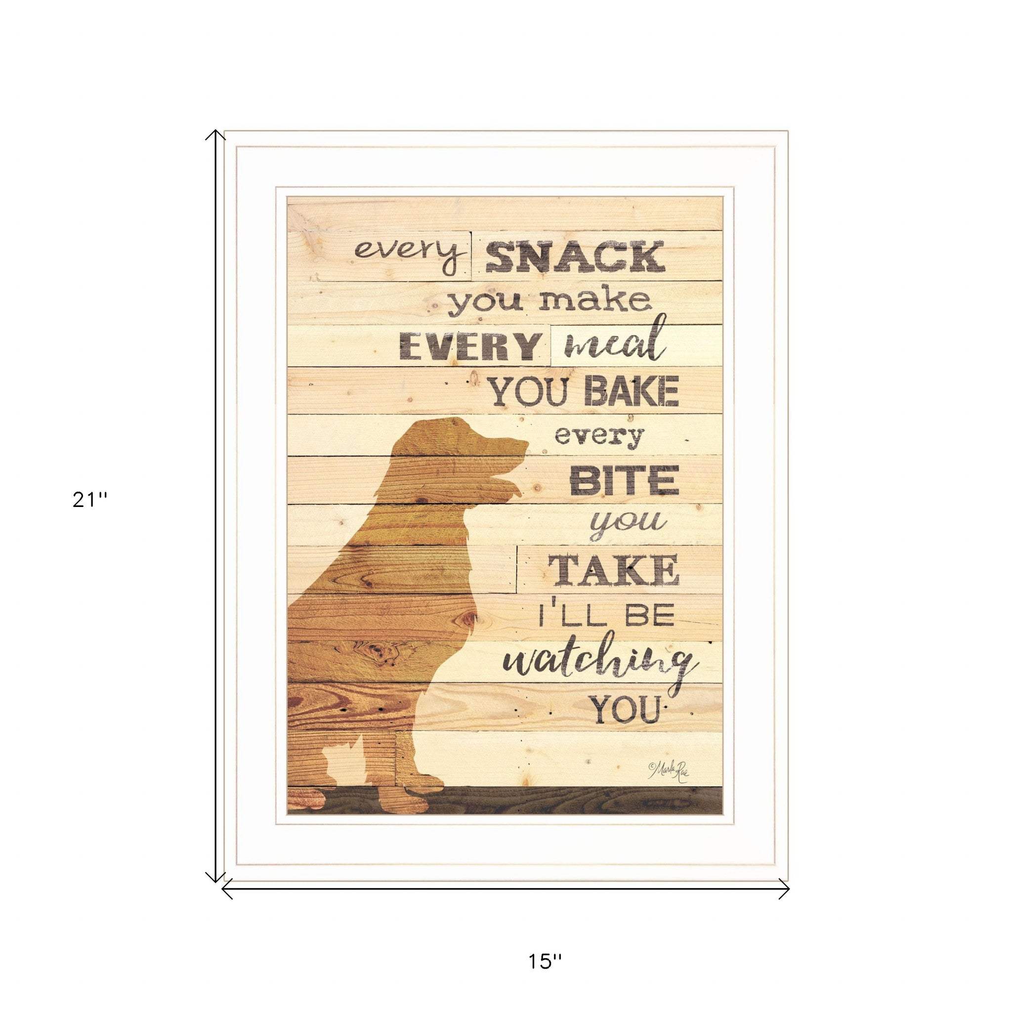 Every Snack You Make 1 White Framed Print Wall Art - Image 5
