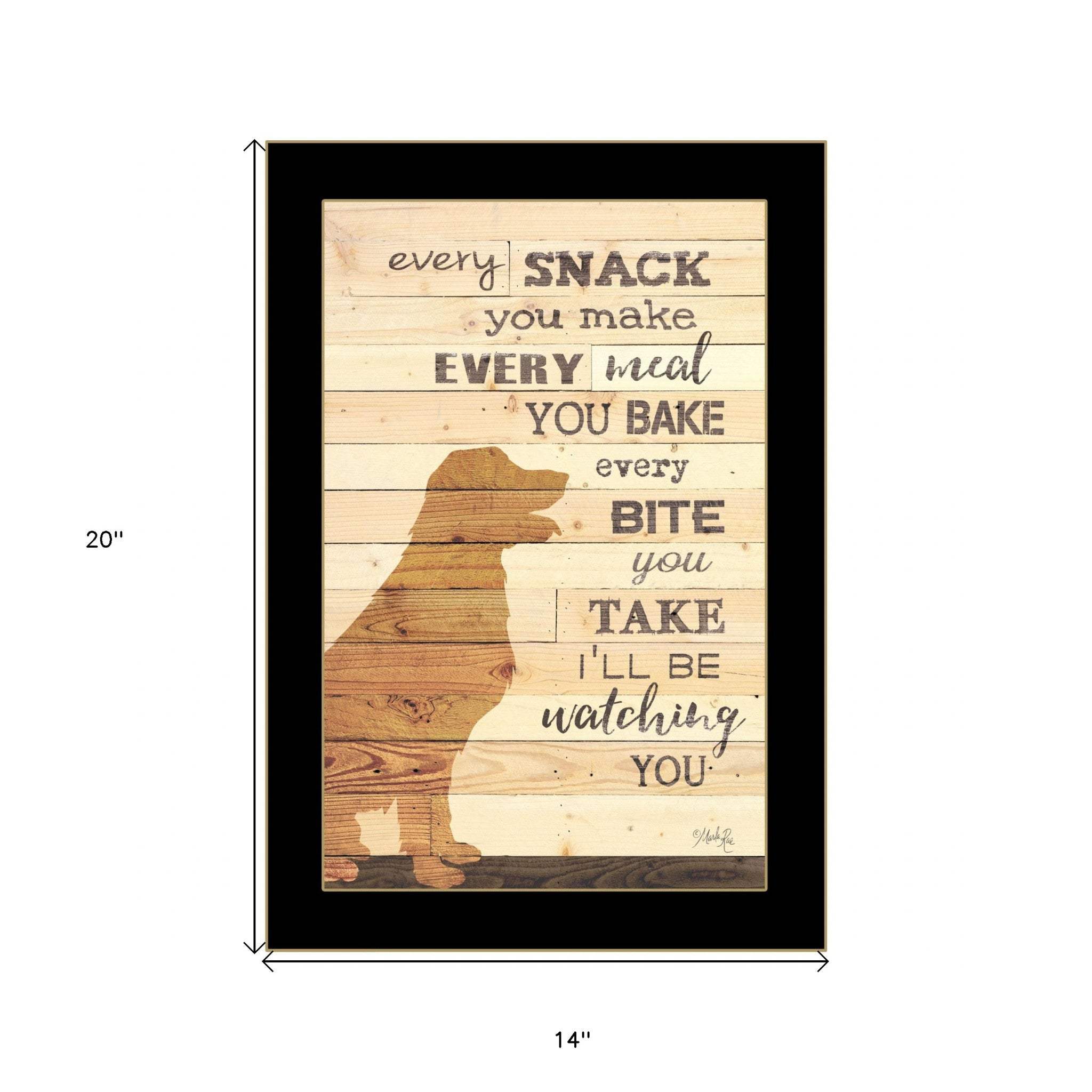 Every Snack You Make 3 Black Framed Print Wall Art - Image 6