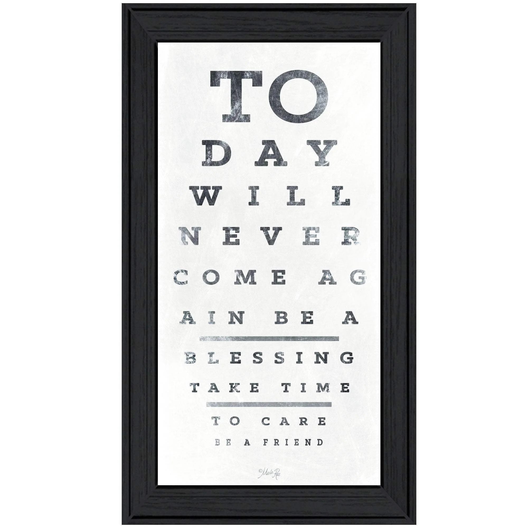Eye Chart I 1 Black Framed Print Wall Art - Image 2