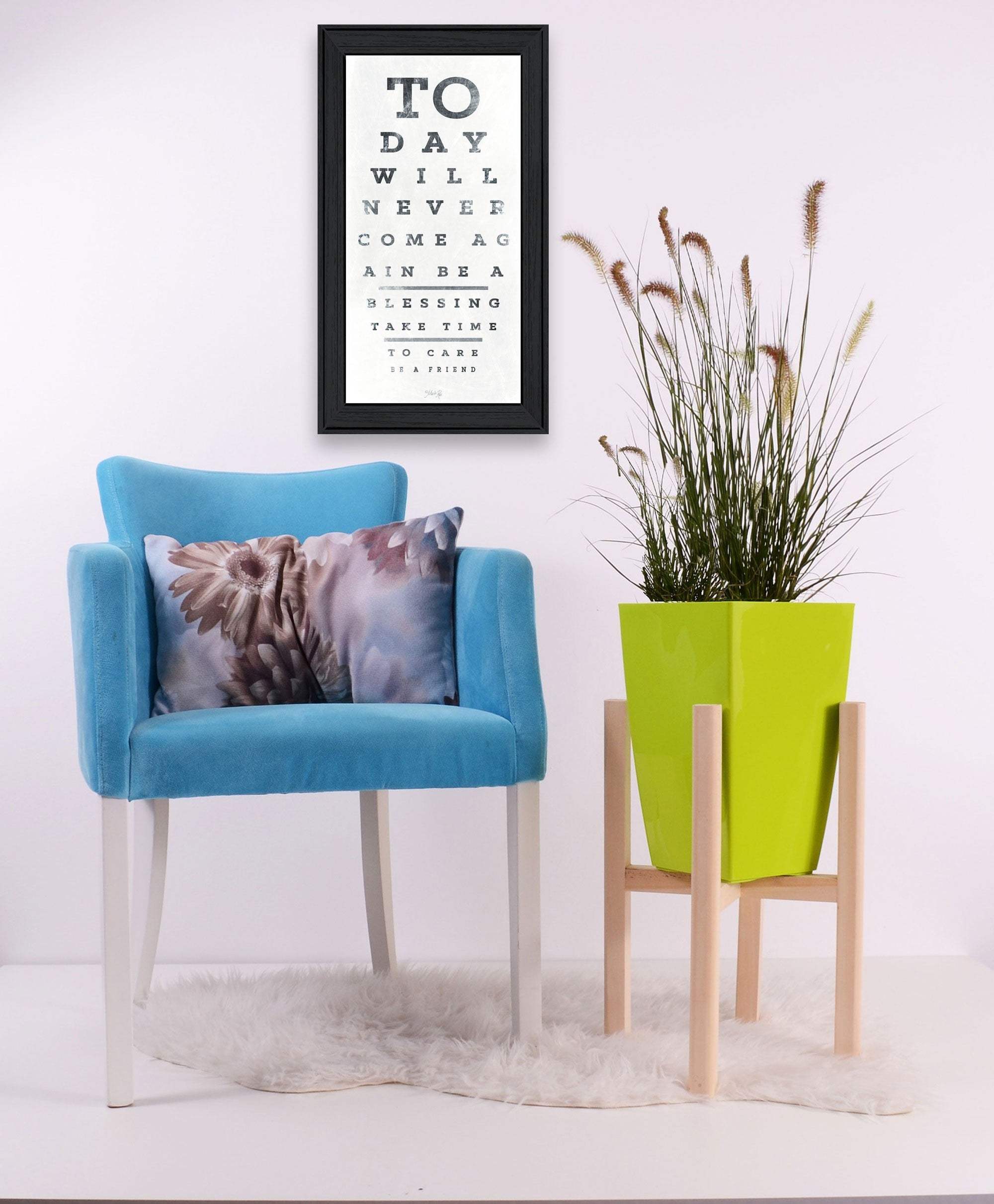 Eye Chart I 1 Black Framed Print Wall Art - Image 4