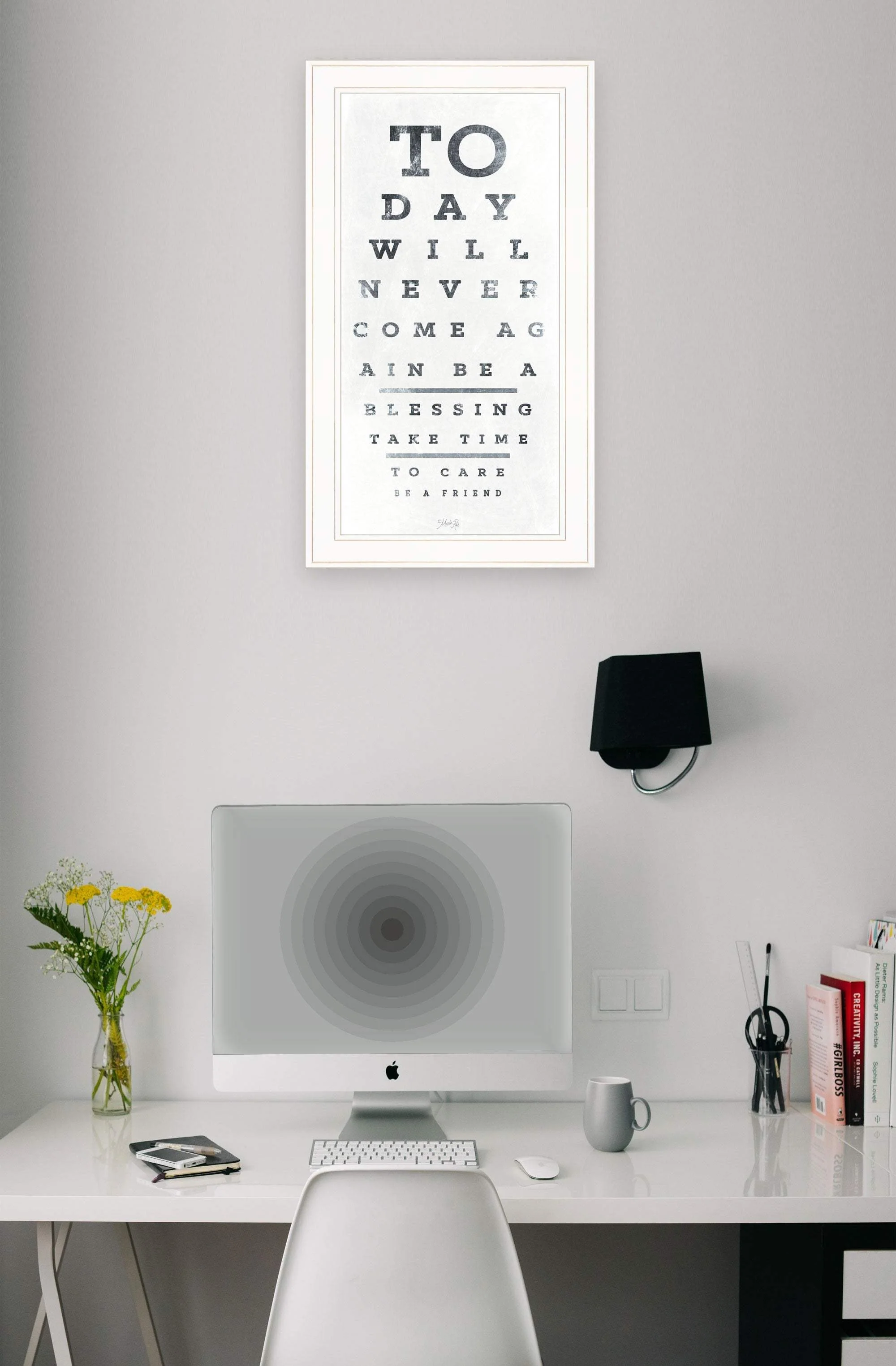 Eye Chart I 2 White Framed Print Wall Art - Image 4