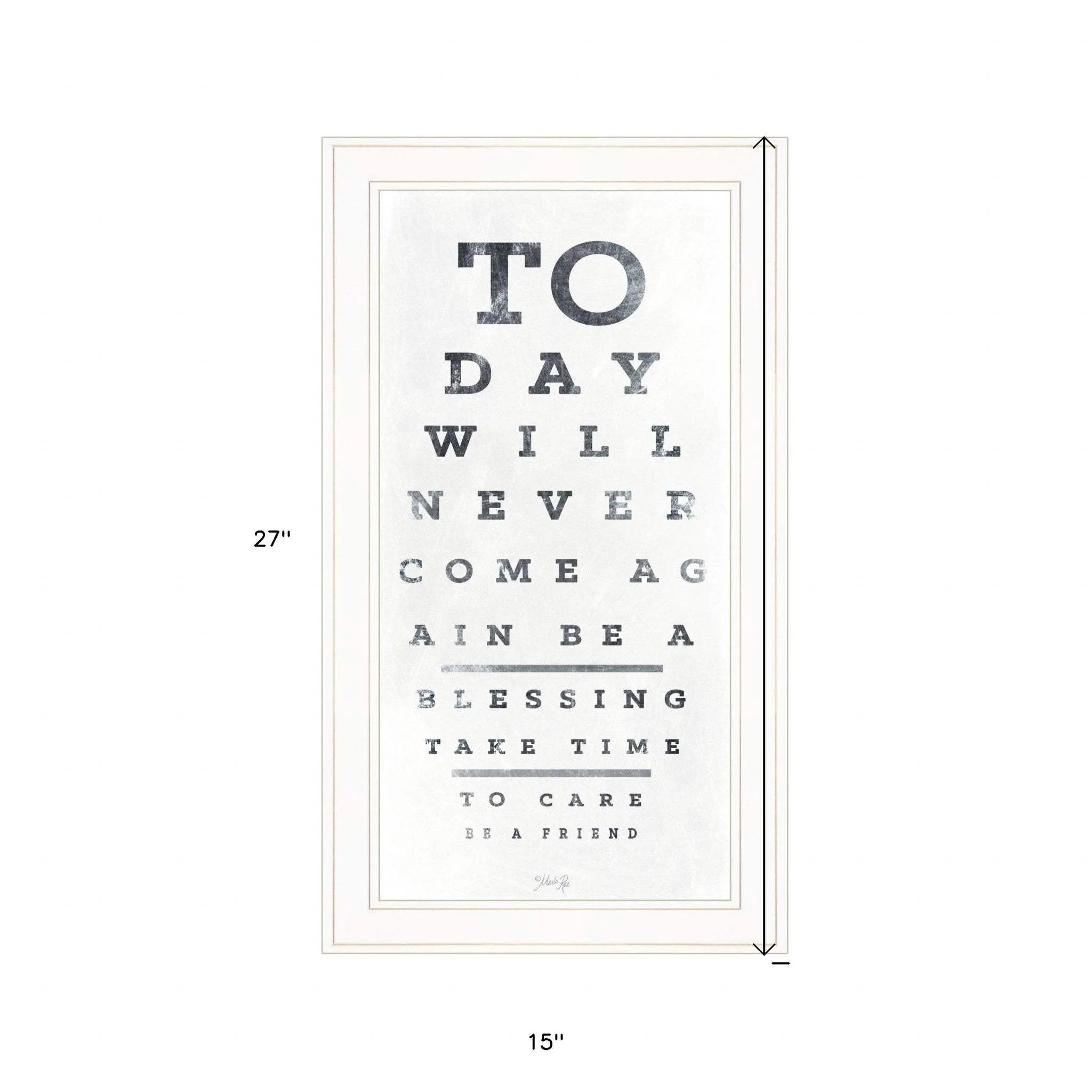 Eye Chart I 2 White Framed Print Wall Art - Image 5