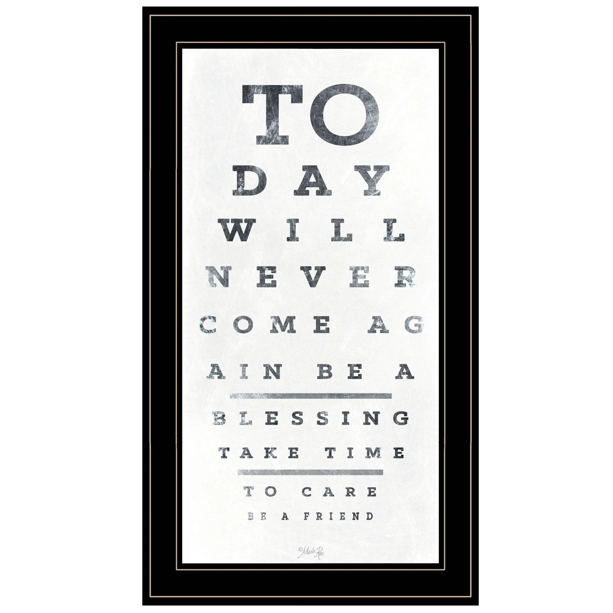 Eye Chart I 3 Black Framed Print Wall Art - Image 2