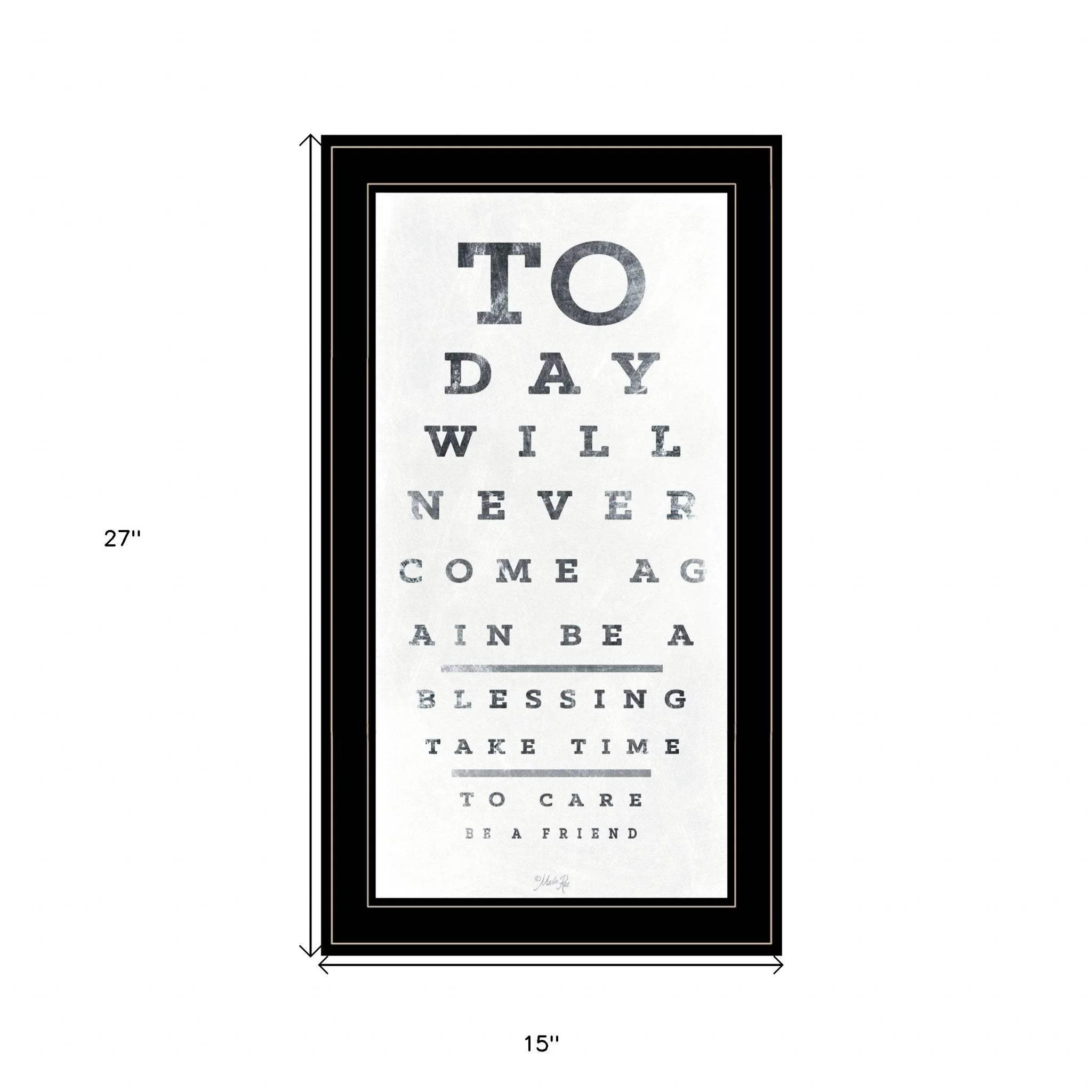 Eye Chart I 3 Black Framed Print Wall Art - Image 5
