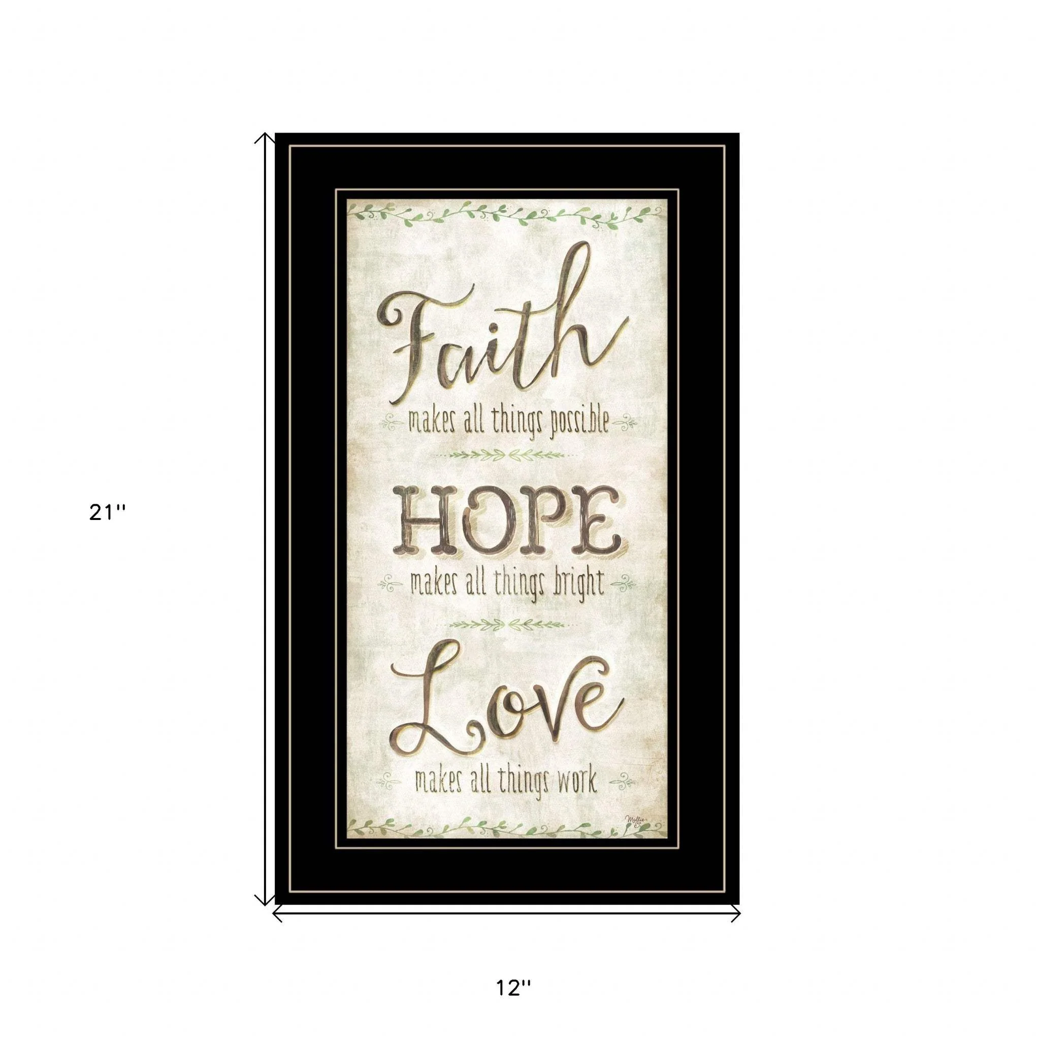Faith 2 Black Framed Print Wall Art - Image 5