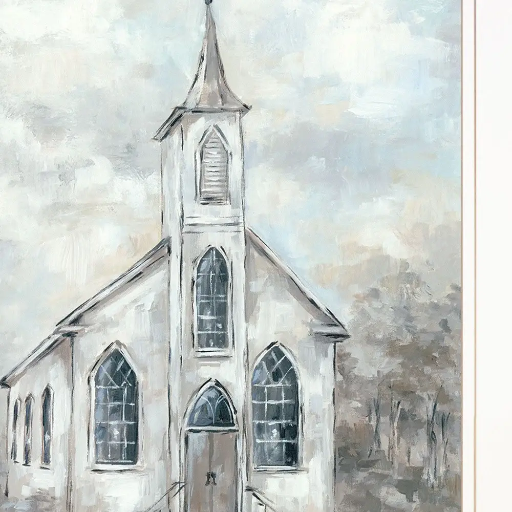 Faith 3 White Framed Print Wall Art - Image 4