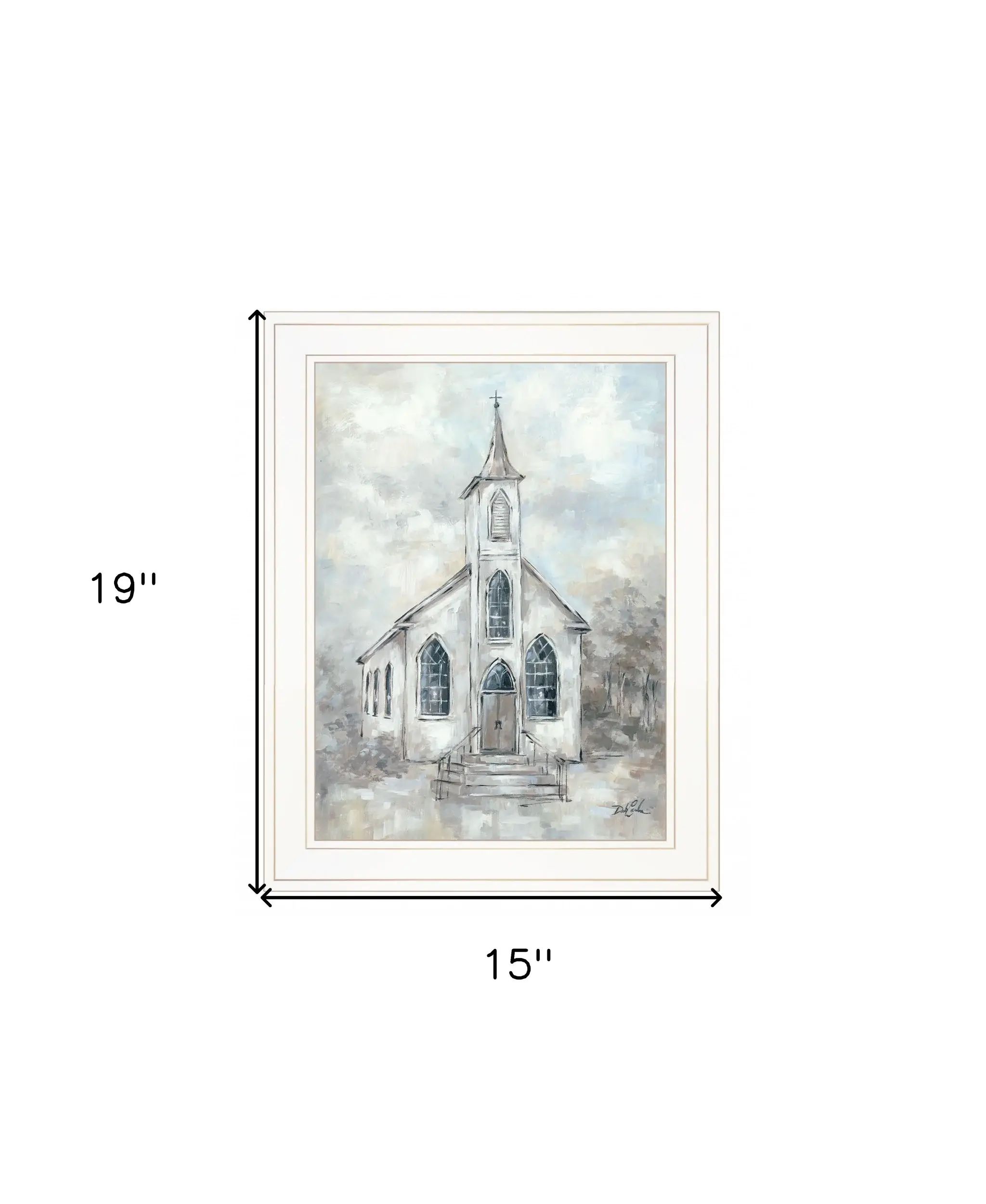 Faith 3 White Framed Print Wall Art - Image 6