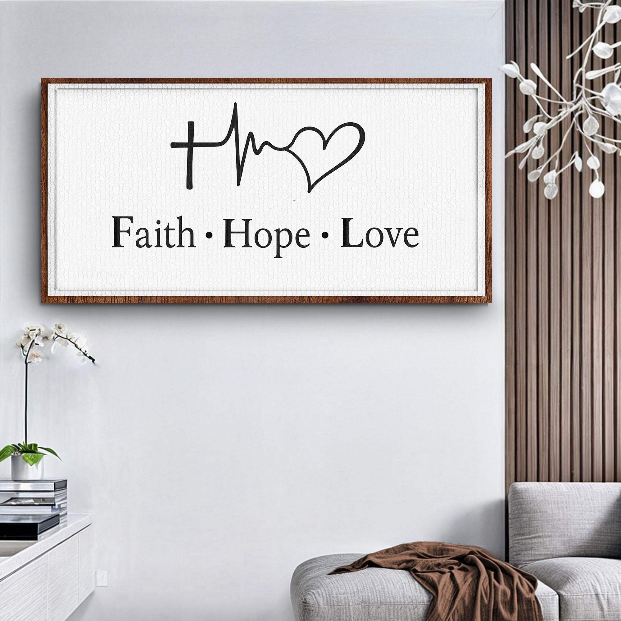 Faith, Hope, Love Faith Wall Art - Image 4