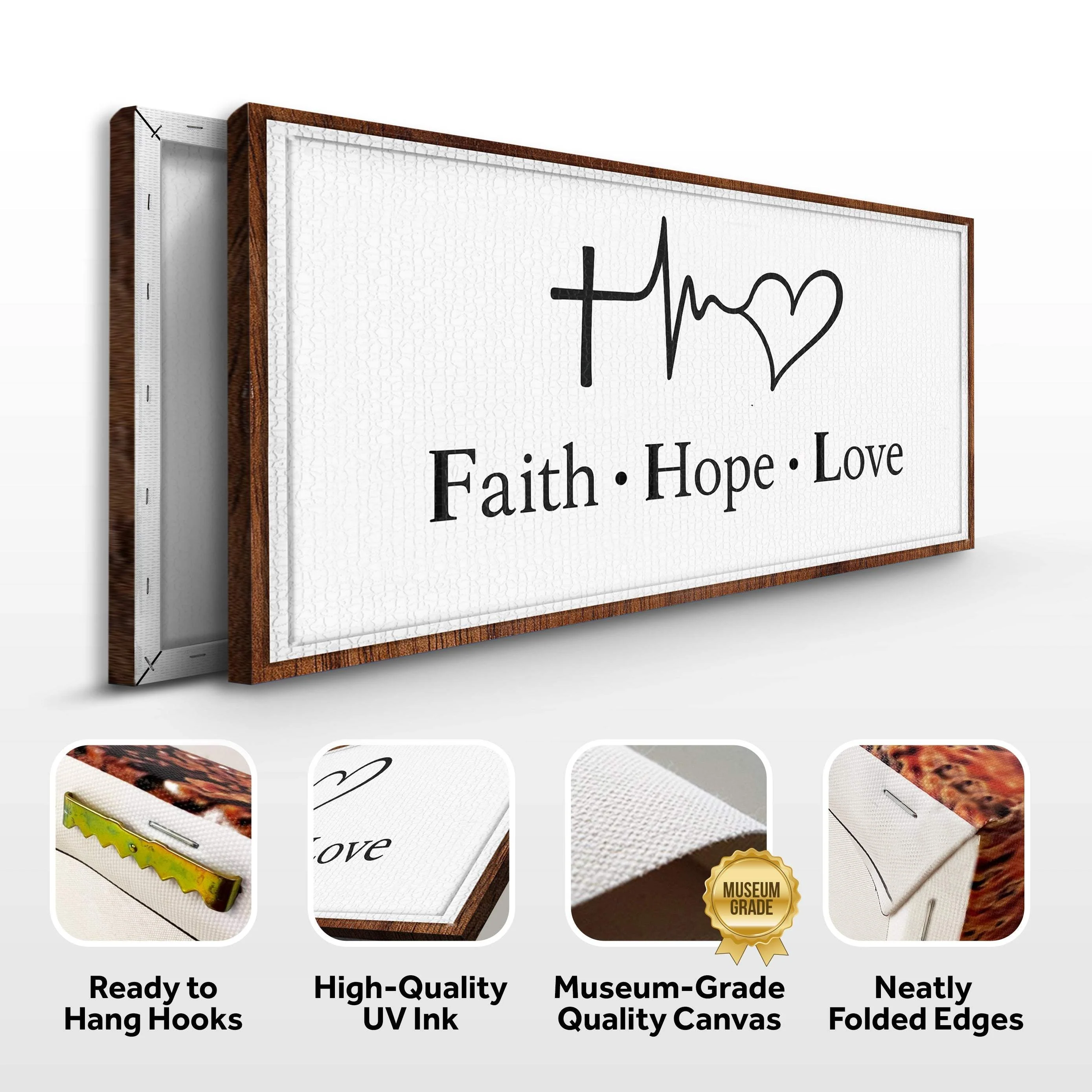 Faith, Hope, Love Faith Wall Art - Image 8