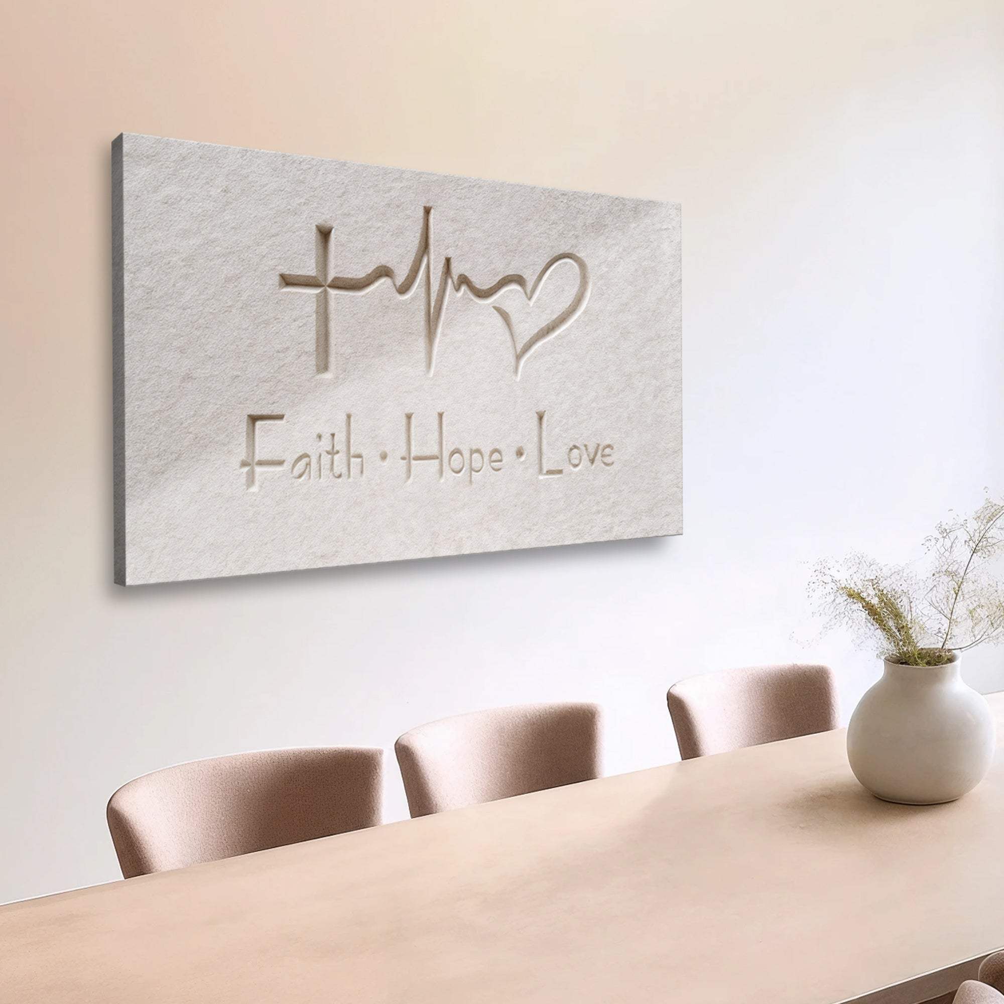 Faith, Hope, Love Faith Wall Art IV - Image 2