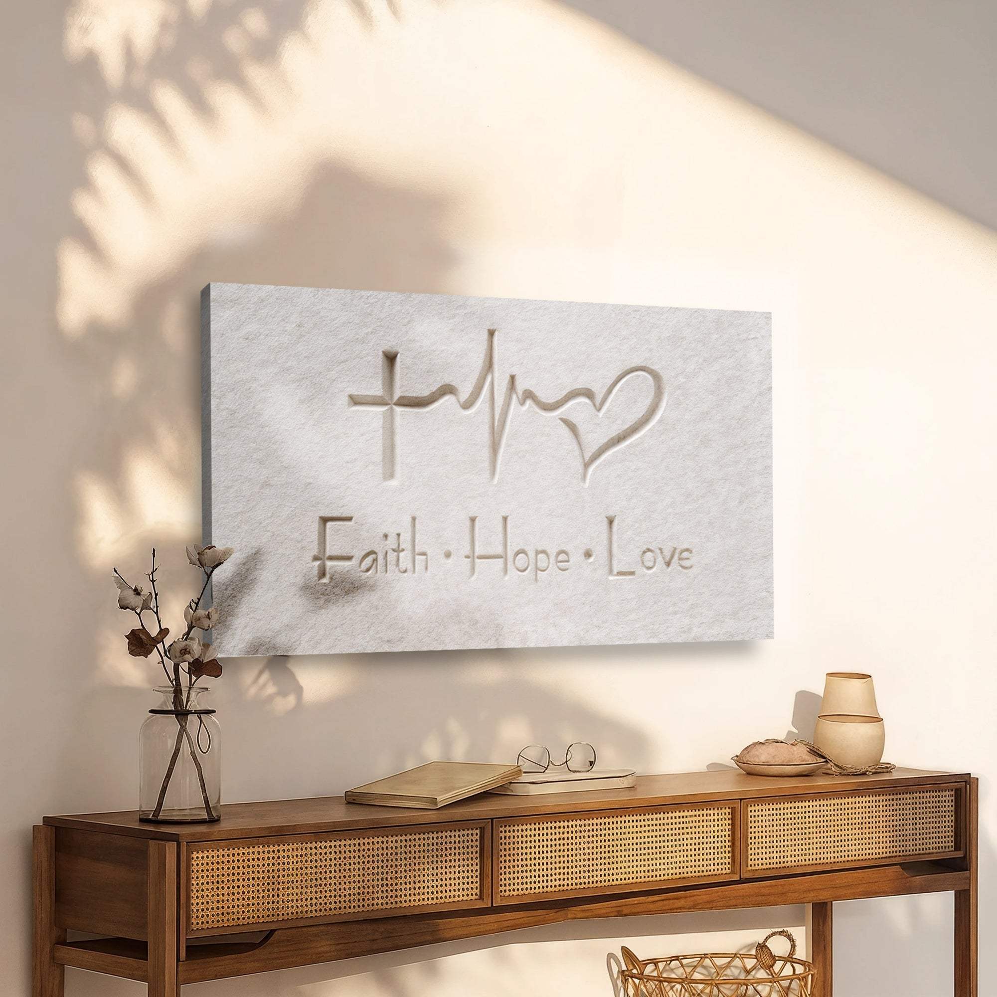 Faith, Hope, Love Faith Wall Art IV - Image 3