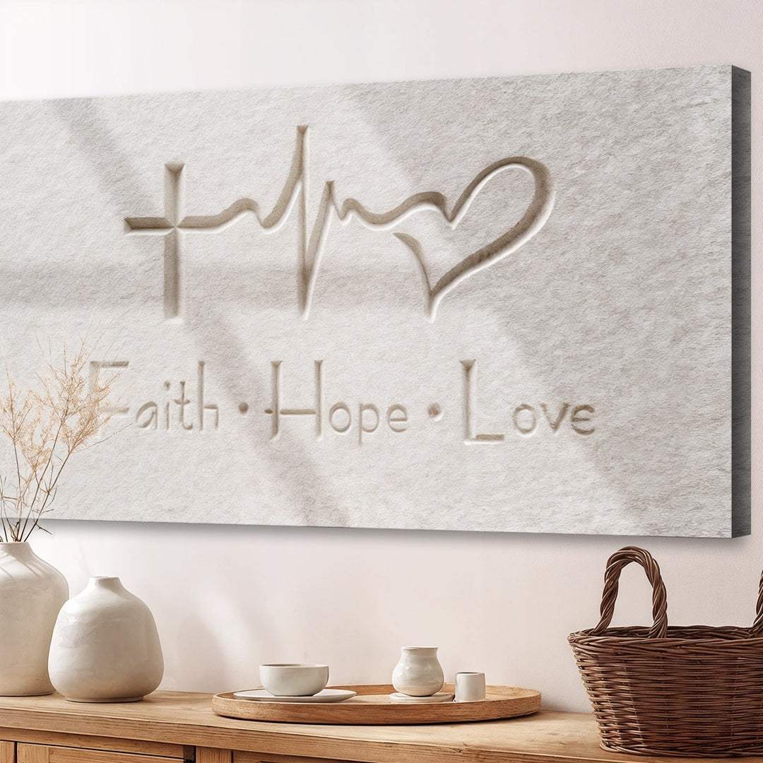 Faith, Hope, Love Faith Wall Art IV - Image 5