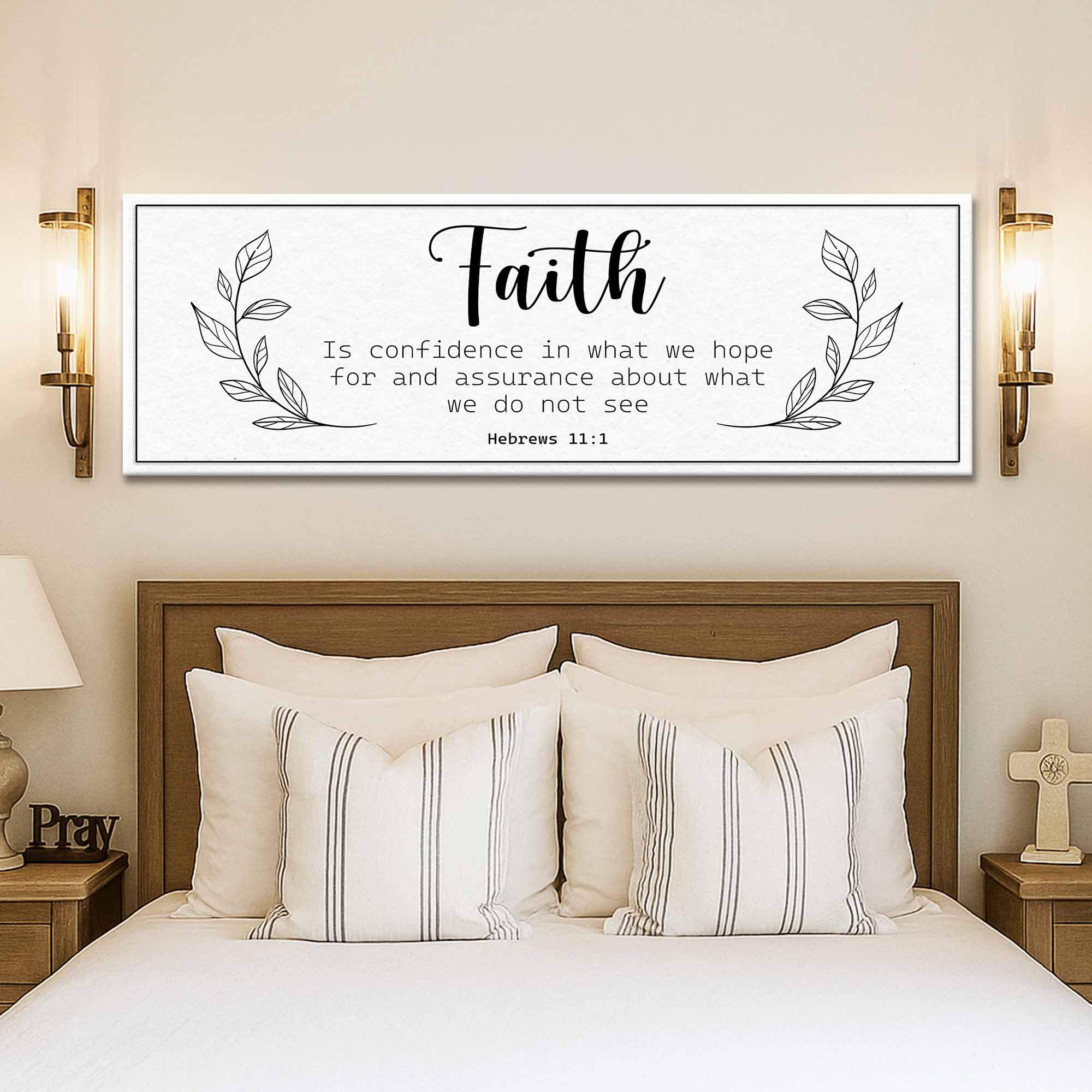 Faith Is Confidence - Hebrews 11:1 Faith Sign - Image 3