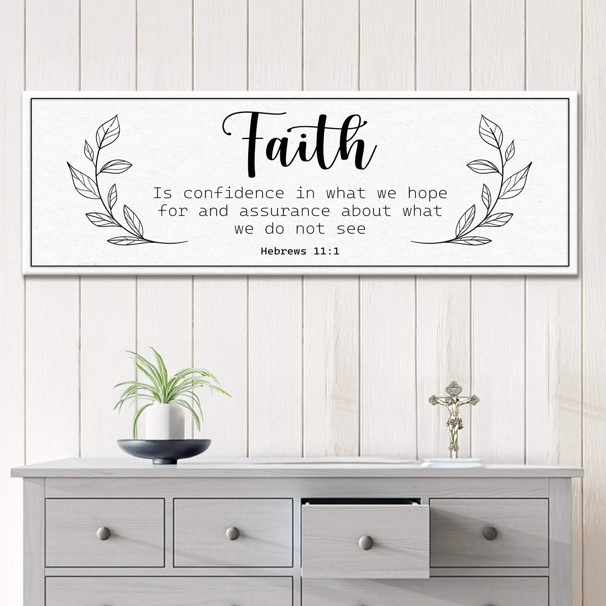 Faith Is Confidence - Hebrews 11:1 Faith Sign - Image 4