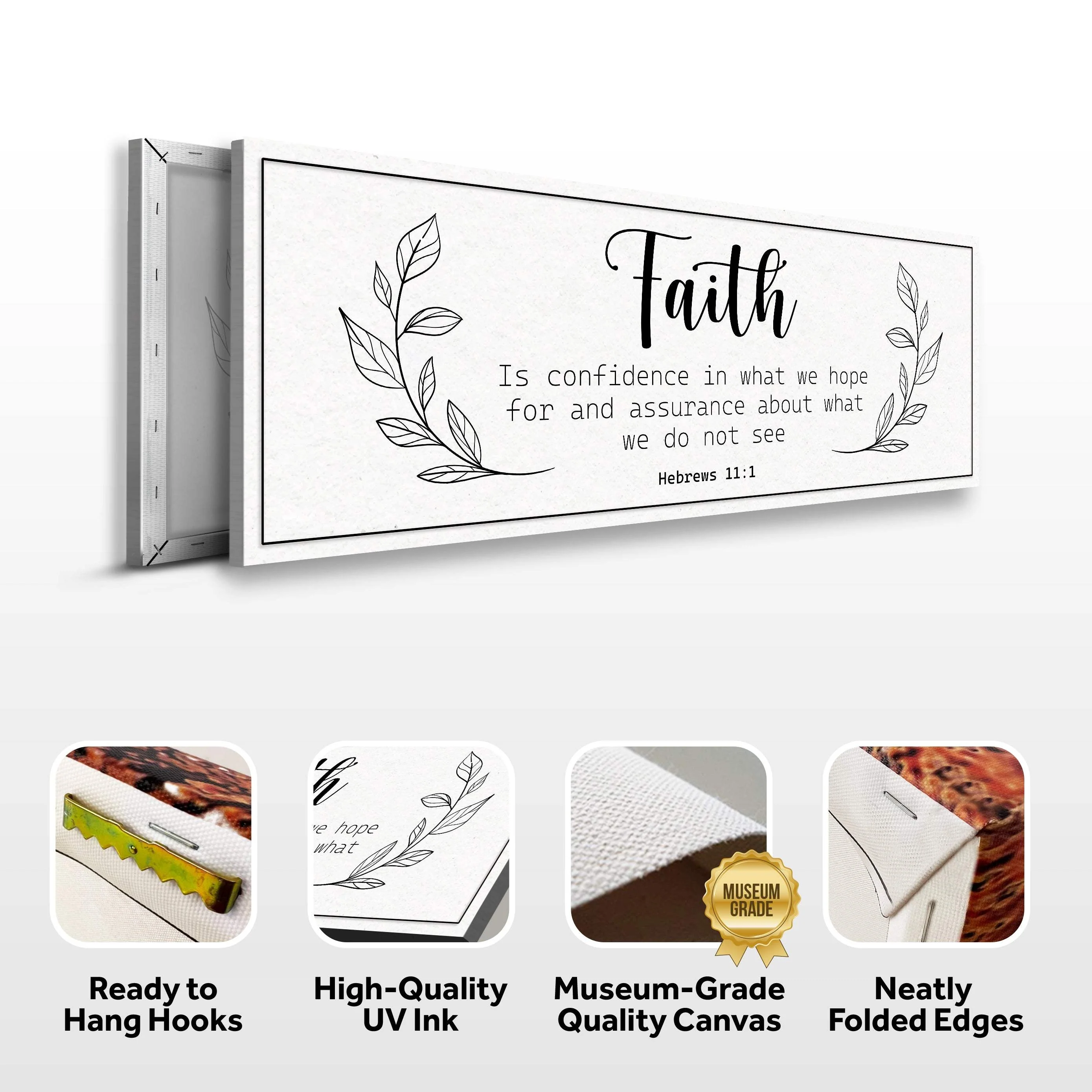 Faith Is Confidence - Hebrews 11:1 Faith Sign - Image 8