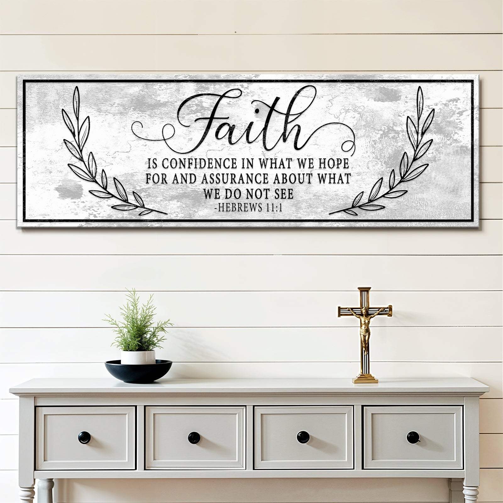 Faith Is Confidence - Hebrews 11:1 Faith Sign II - Image 3