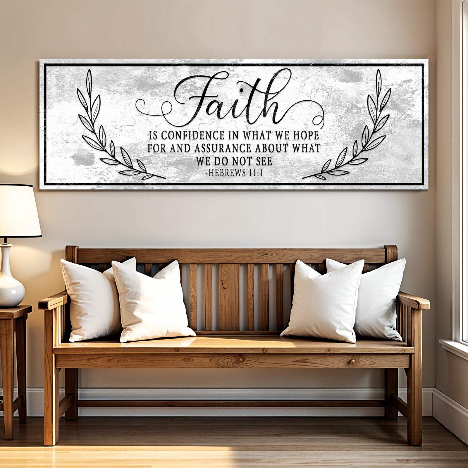 Faith Is Confidence - Hebrews 11:1 Faith Sign II - Image 4
