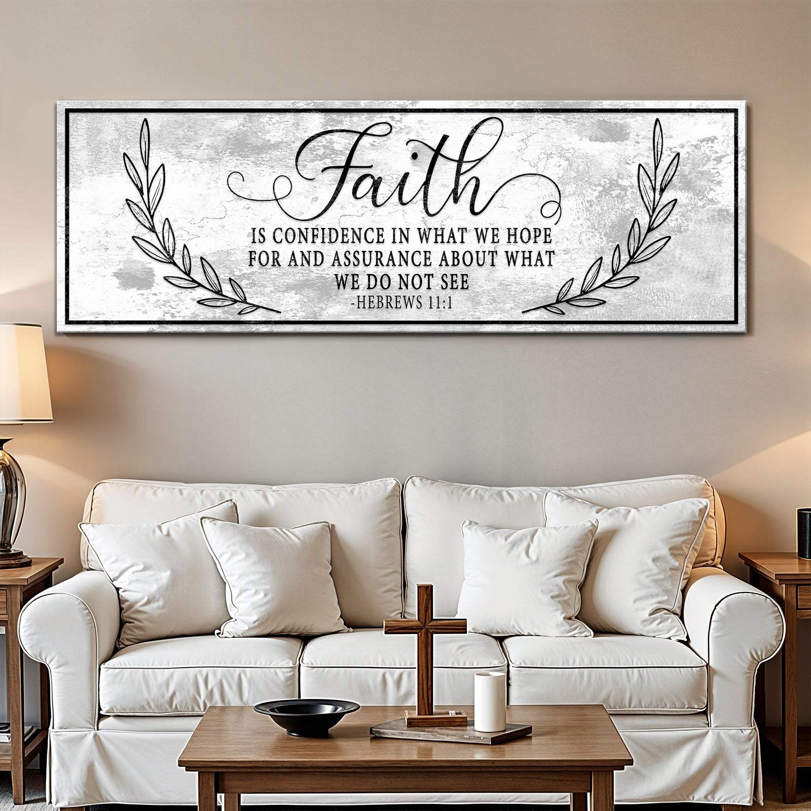 Faith Is Confidence - Hebrews 11:1 Faith Sign II - Image 5
