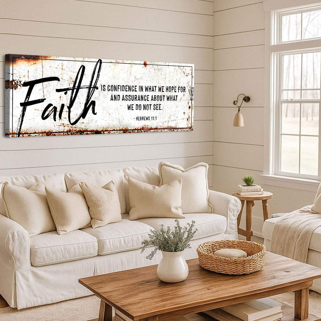 Faith Is Confidence - Hebrews 11:1 Faith Sign III - Image 2