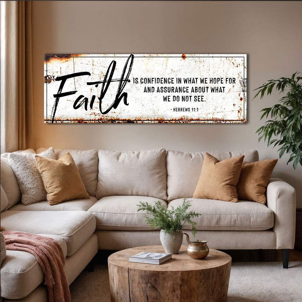Faith Is Confidence - Hebrews 11:1 Faith Sign III - Image 4