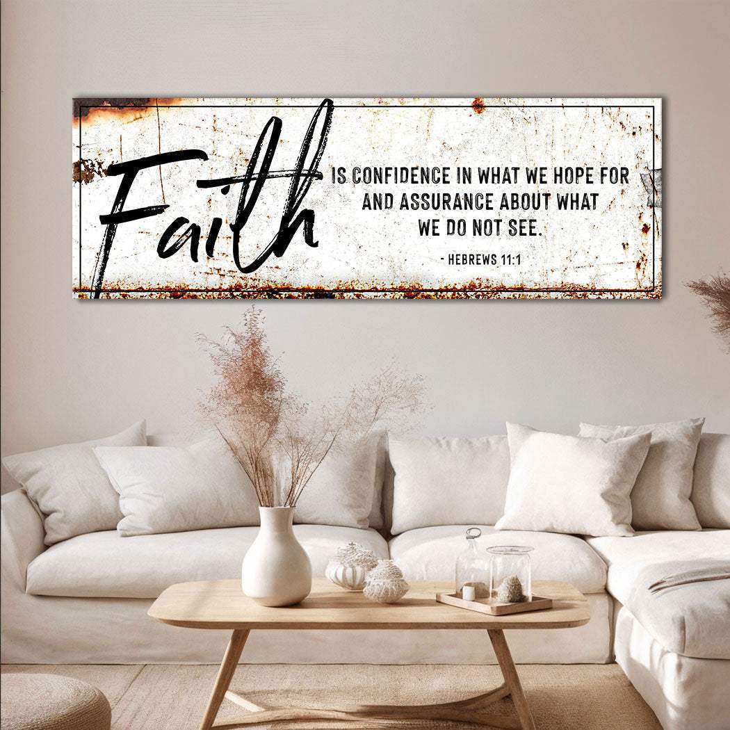 Faith Is Confidence - Hebrews 11:1 Faith Sign III - Image 5