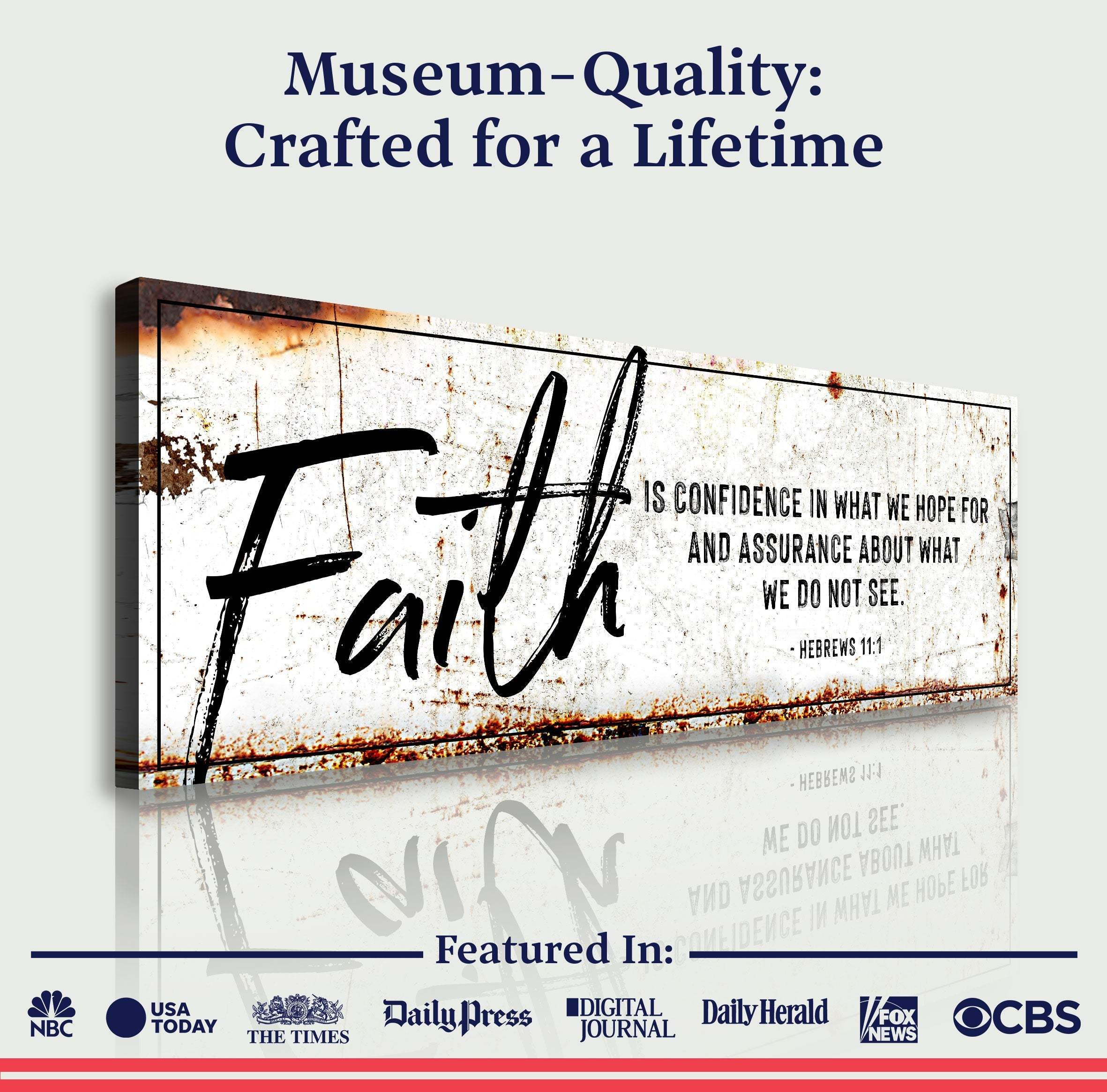 Faith Is Confidence - Hebrews 11:1 Faith Sign III - Image 6