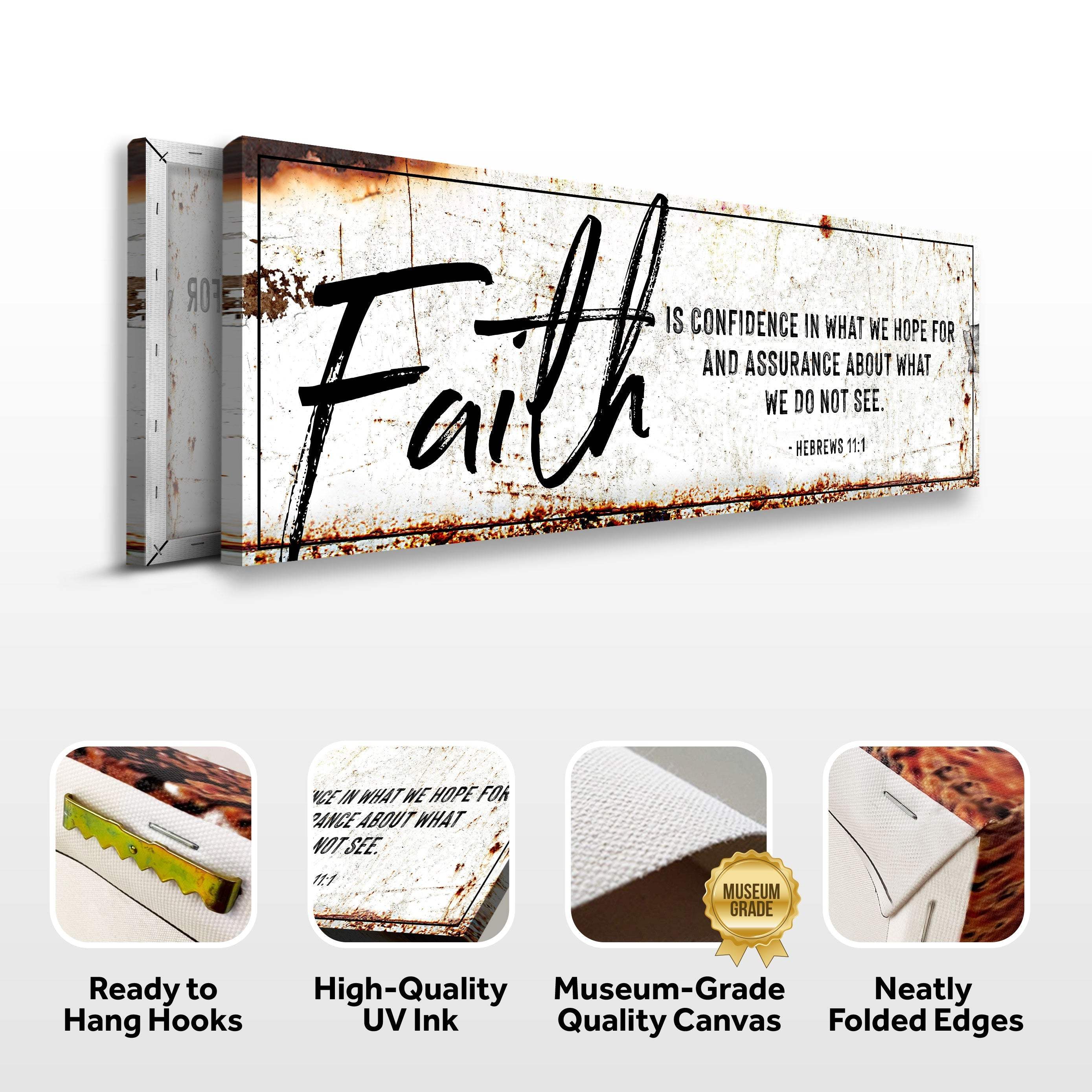 Faith Is Confidence - Hebrews 11:1 Faith Sign III - Image 8