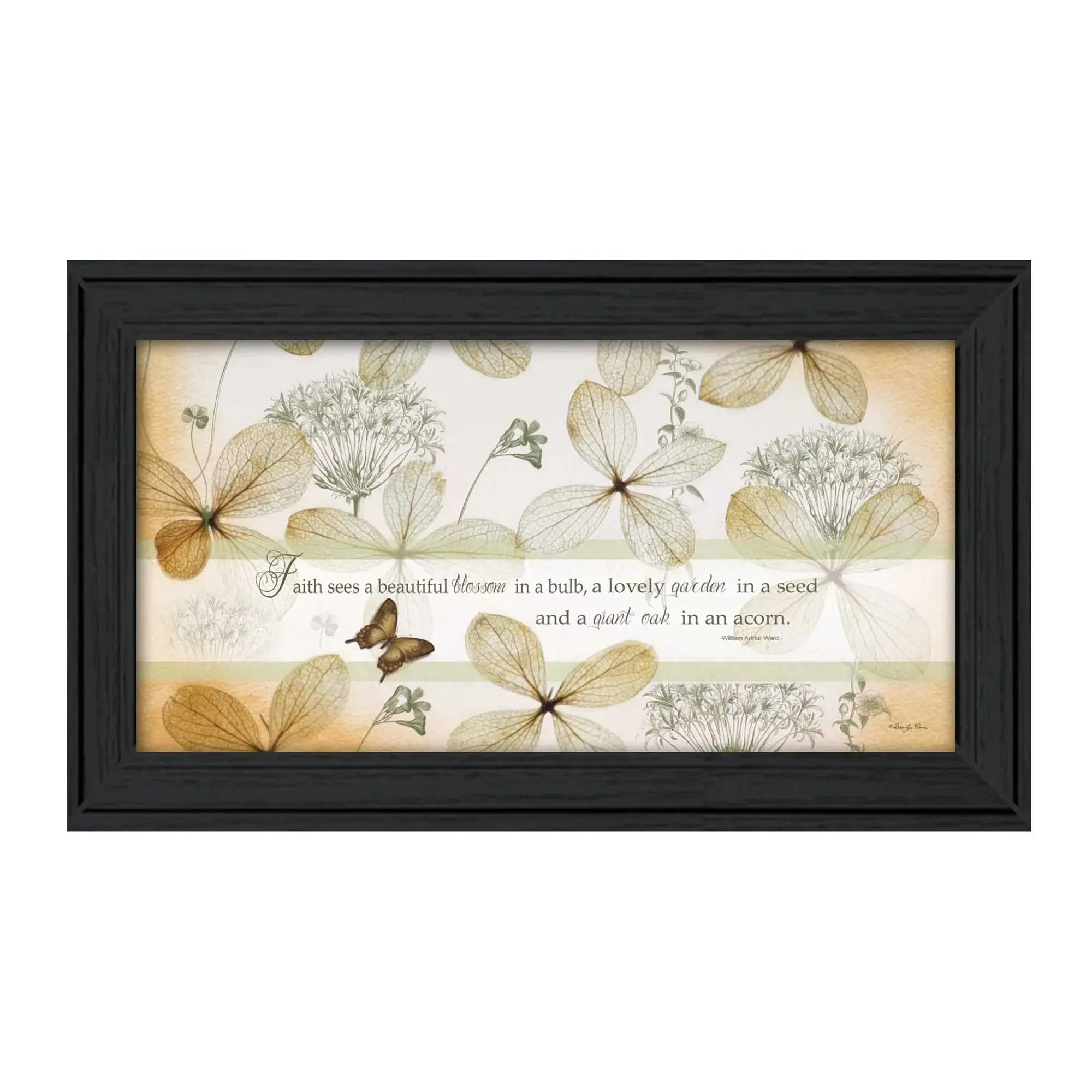 Faith Sees Black Framed Print Wall Art - Image 2