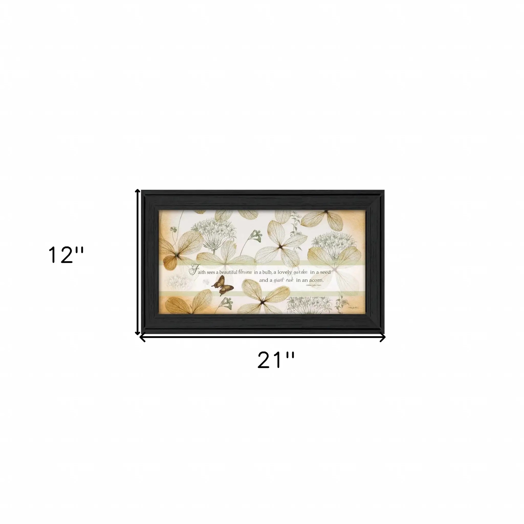 Faith Sees Black Framed Print Wall Art - Image 5