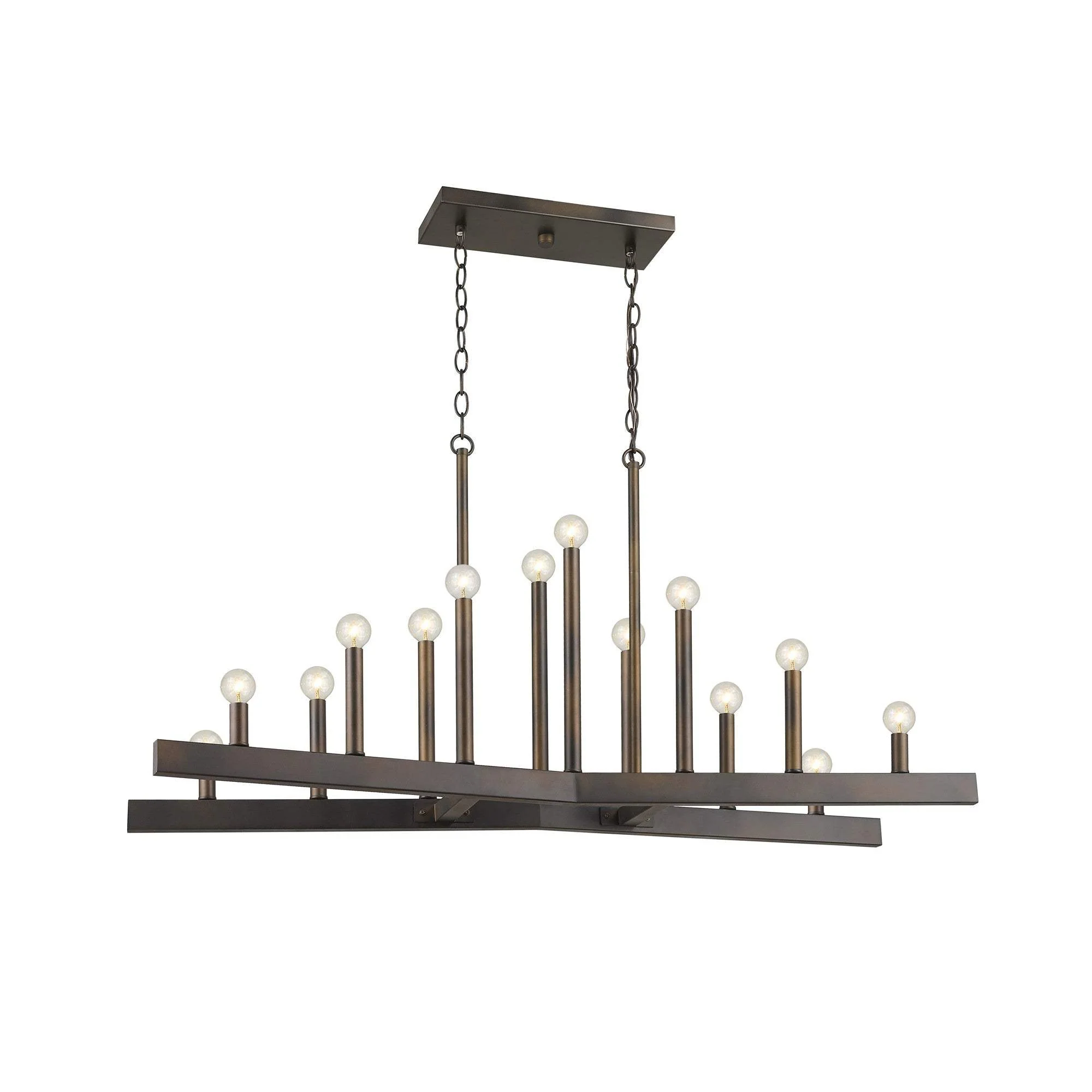 Fallon 14-Light Oil-Rubbed Bronze Island Pendant - Image 3