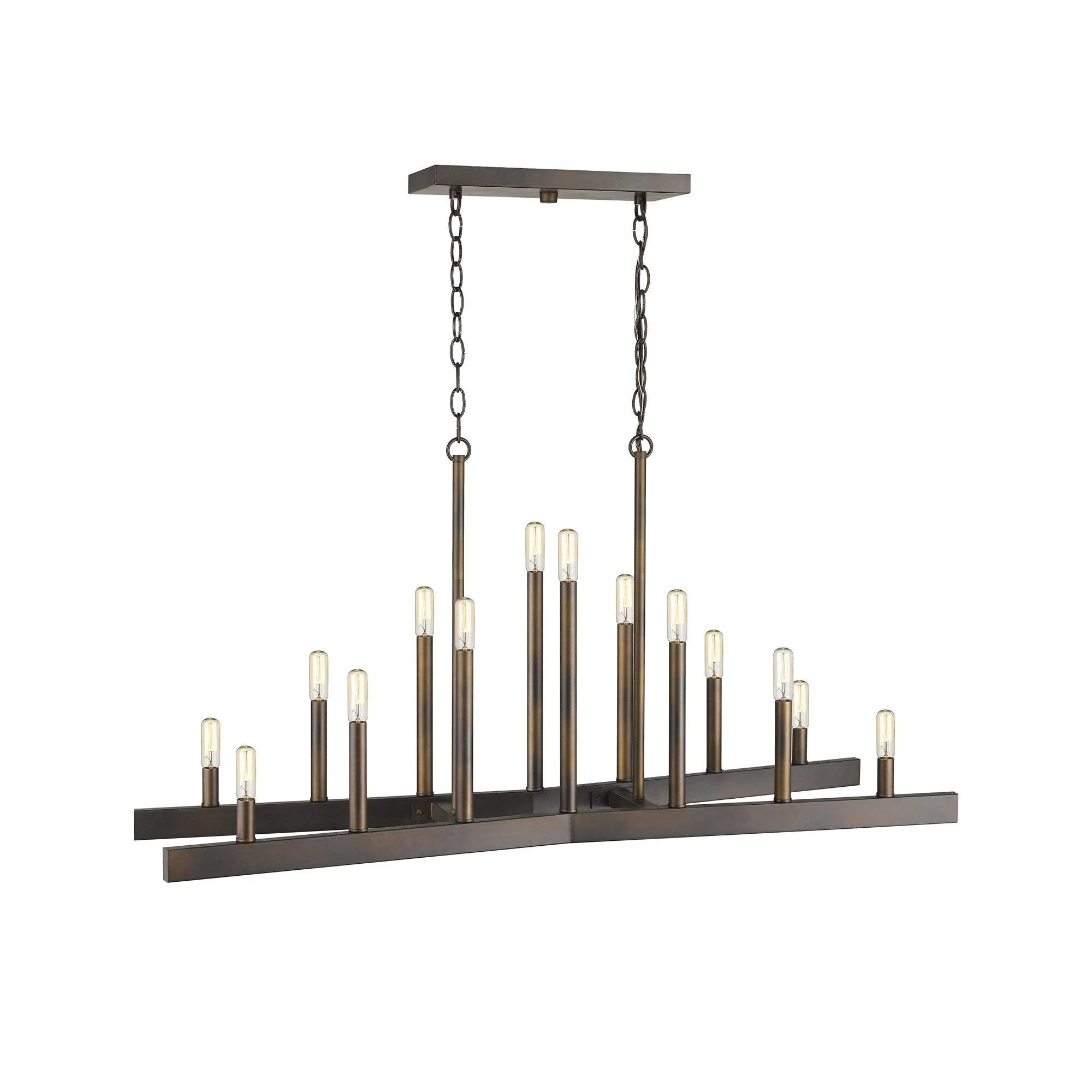 Fallon 14-Light Oil-Rubbed Bronze Island Pendant - Image 5