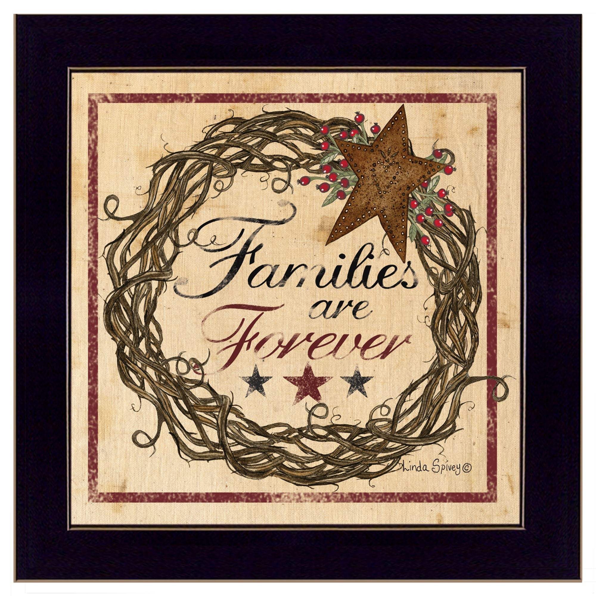 Families are Forever 1 Black Framed Print Wall Art - Image 2