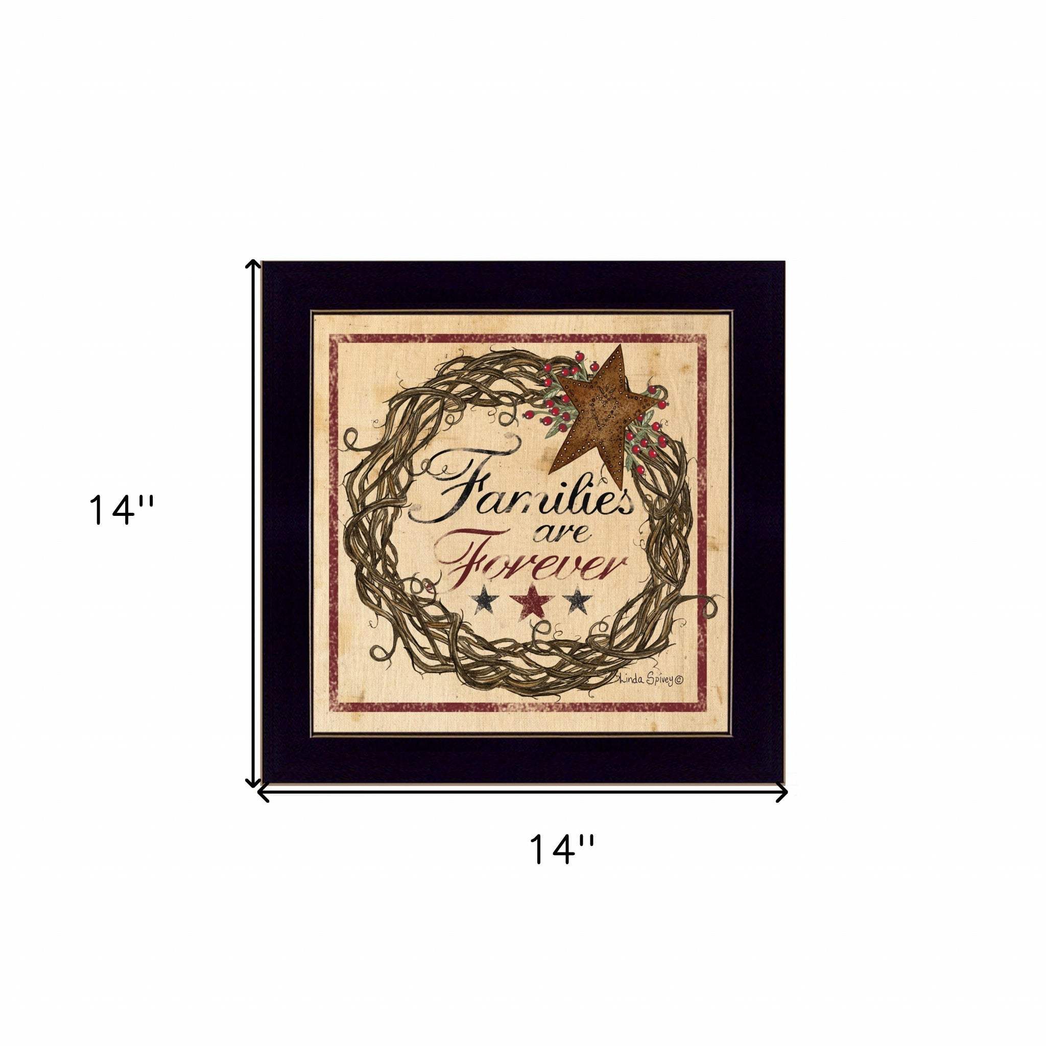 Families are Forever 1 Black Framed Print Wall Art - Image 5