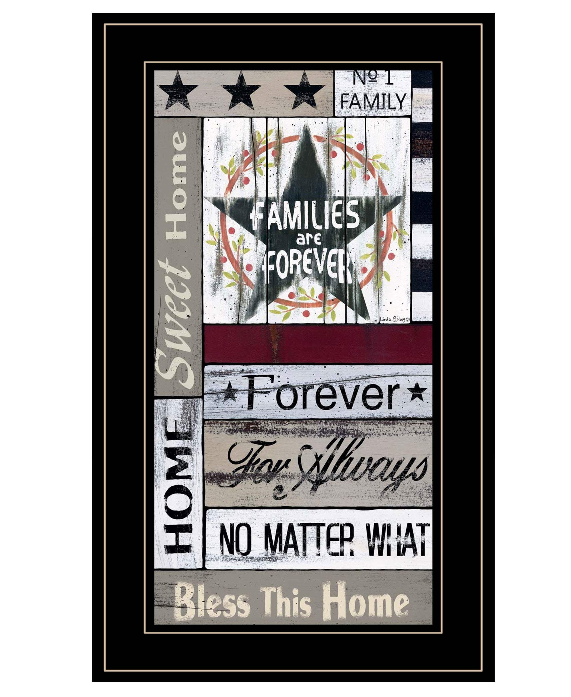 Families are Forever 4 Black Framed Print Wall Art - Image 2