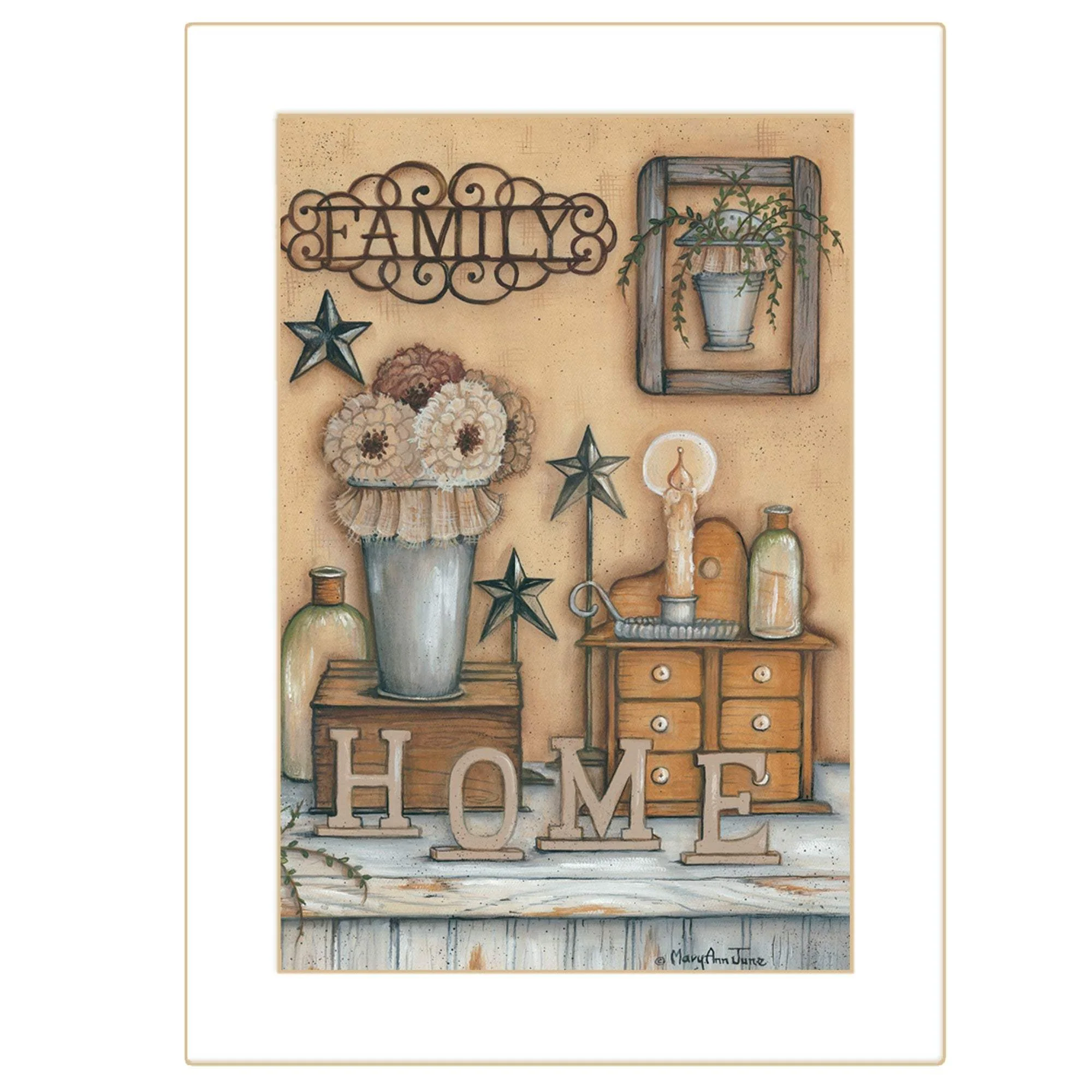 Family 10 White Framed Print Wall Art - Image 2
