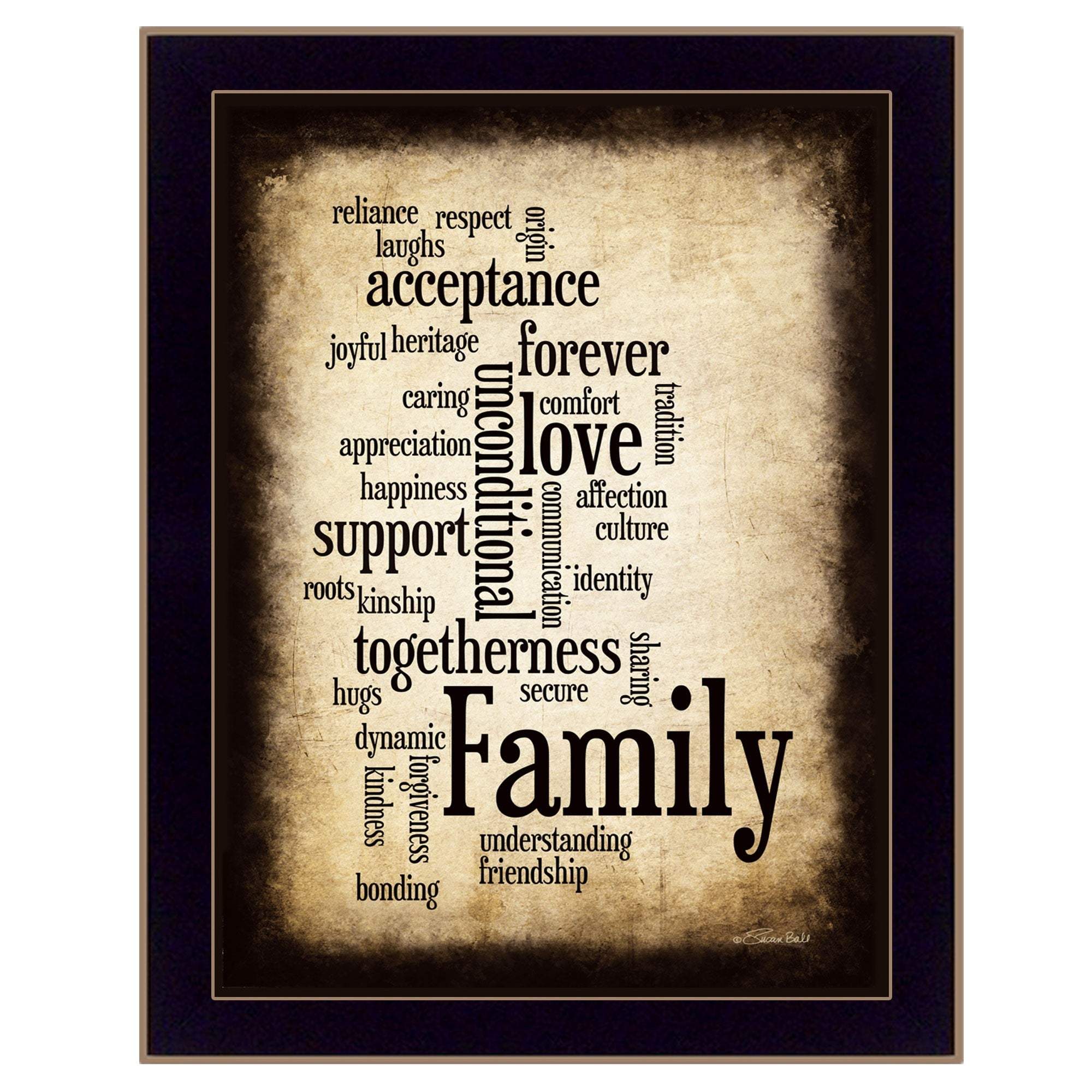 Family 11 Black Framed Print Wall Art - Image 2