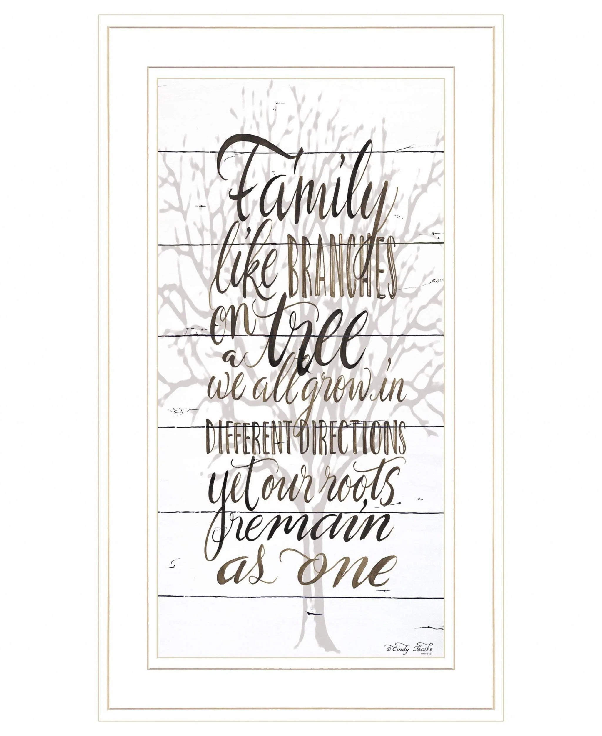 Family 4 White Framed Print Wall Art - Image 2