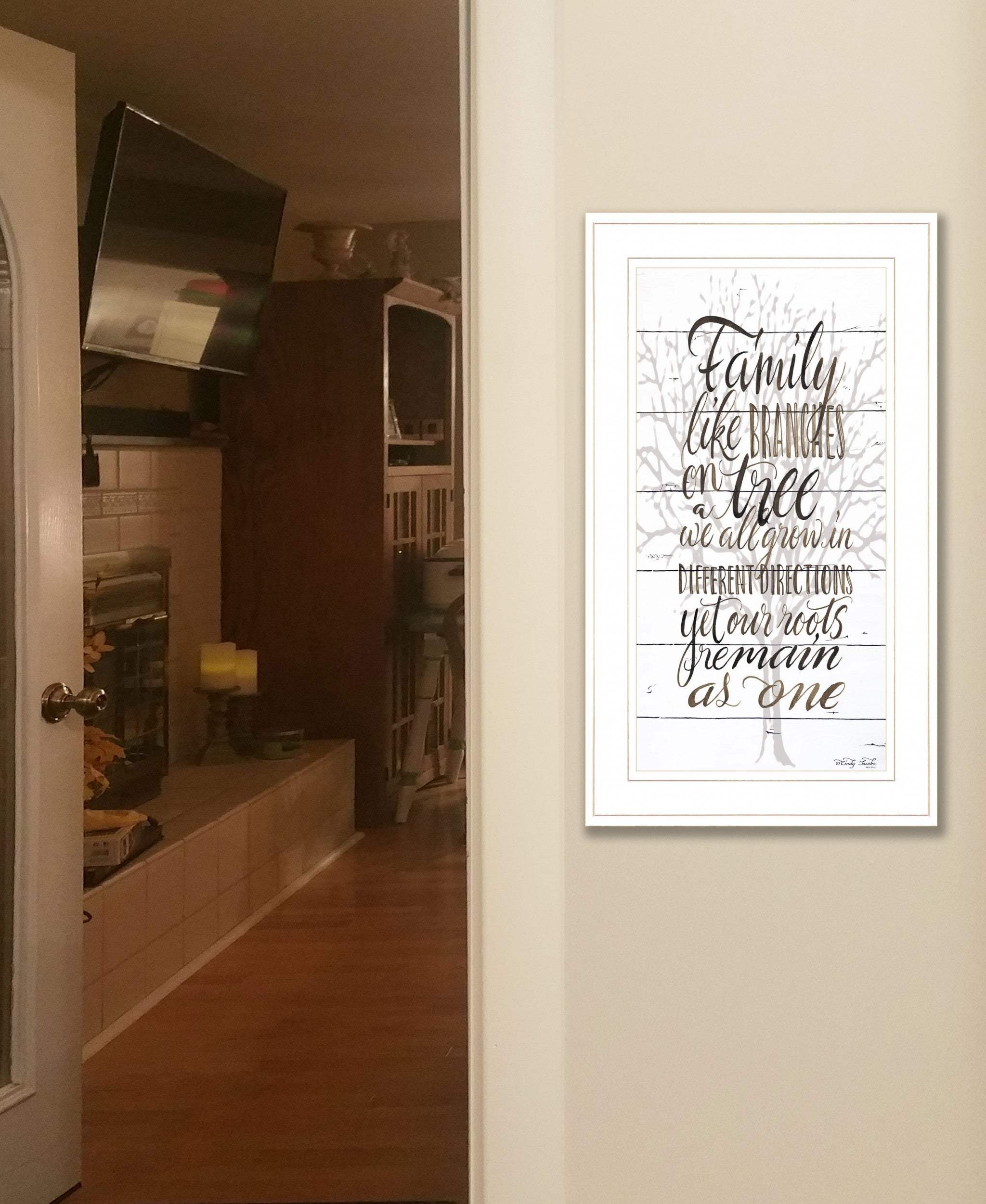 Family 4 White Framed Print Wall Art - Image 4