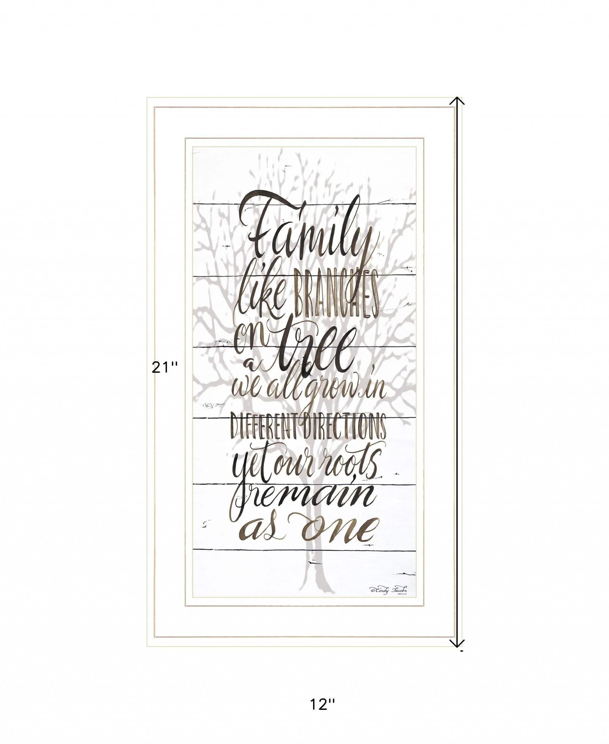 Family 4 White Framed Print Wall Art - Image 5