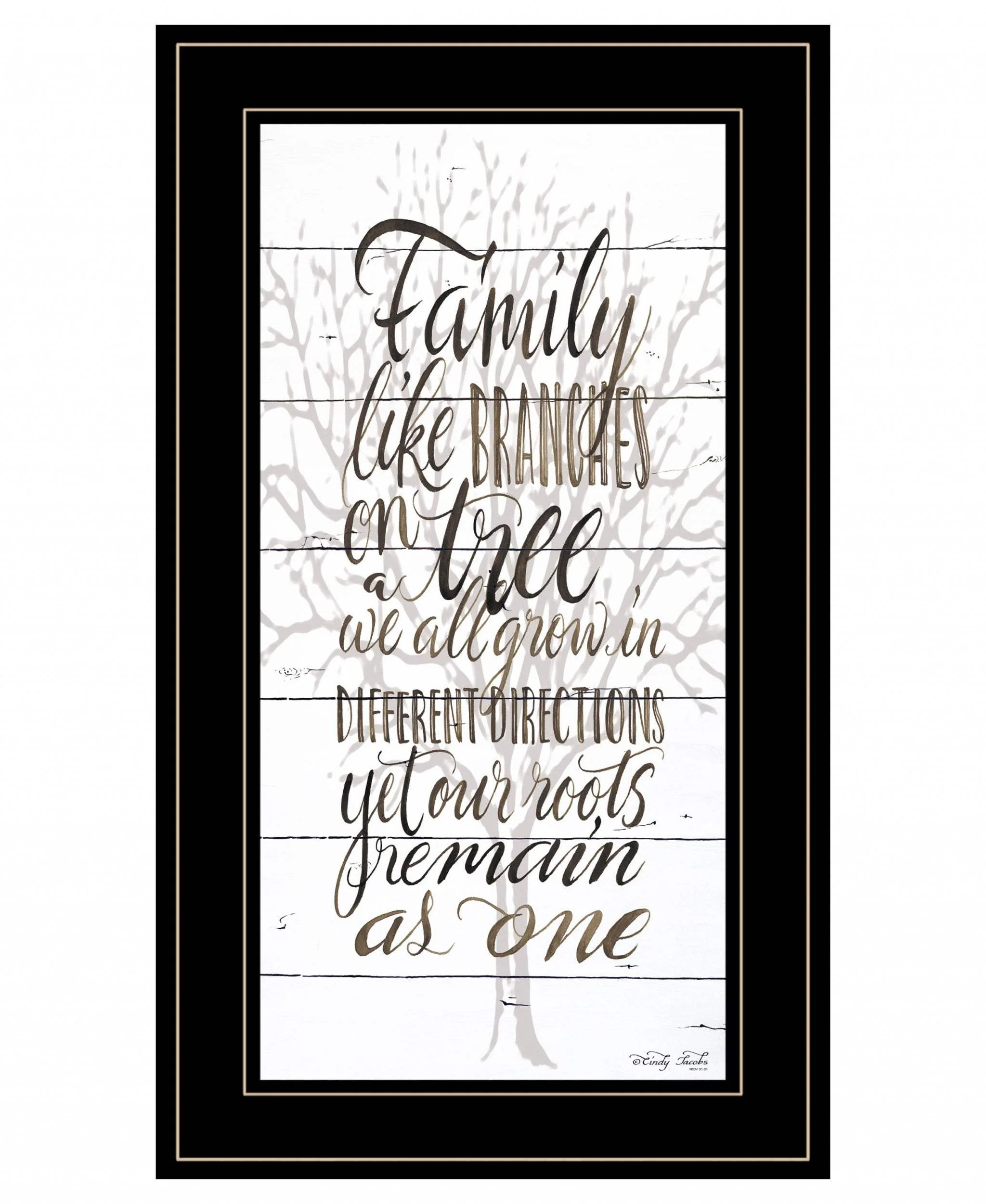 Family 5 Black Framed Print Wall Art - Image 2