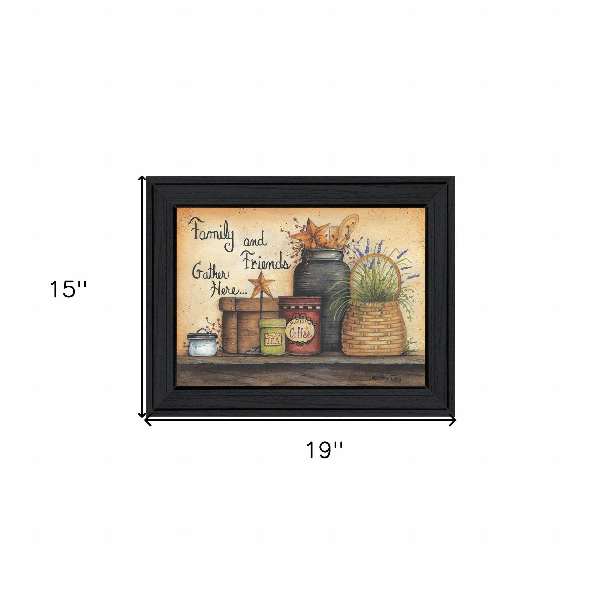Family and Friends 3 Black Framed Print Wall Art - Image 5