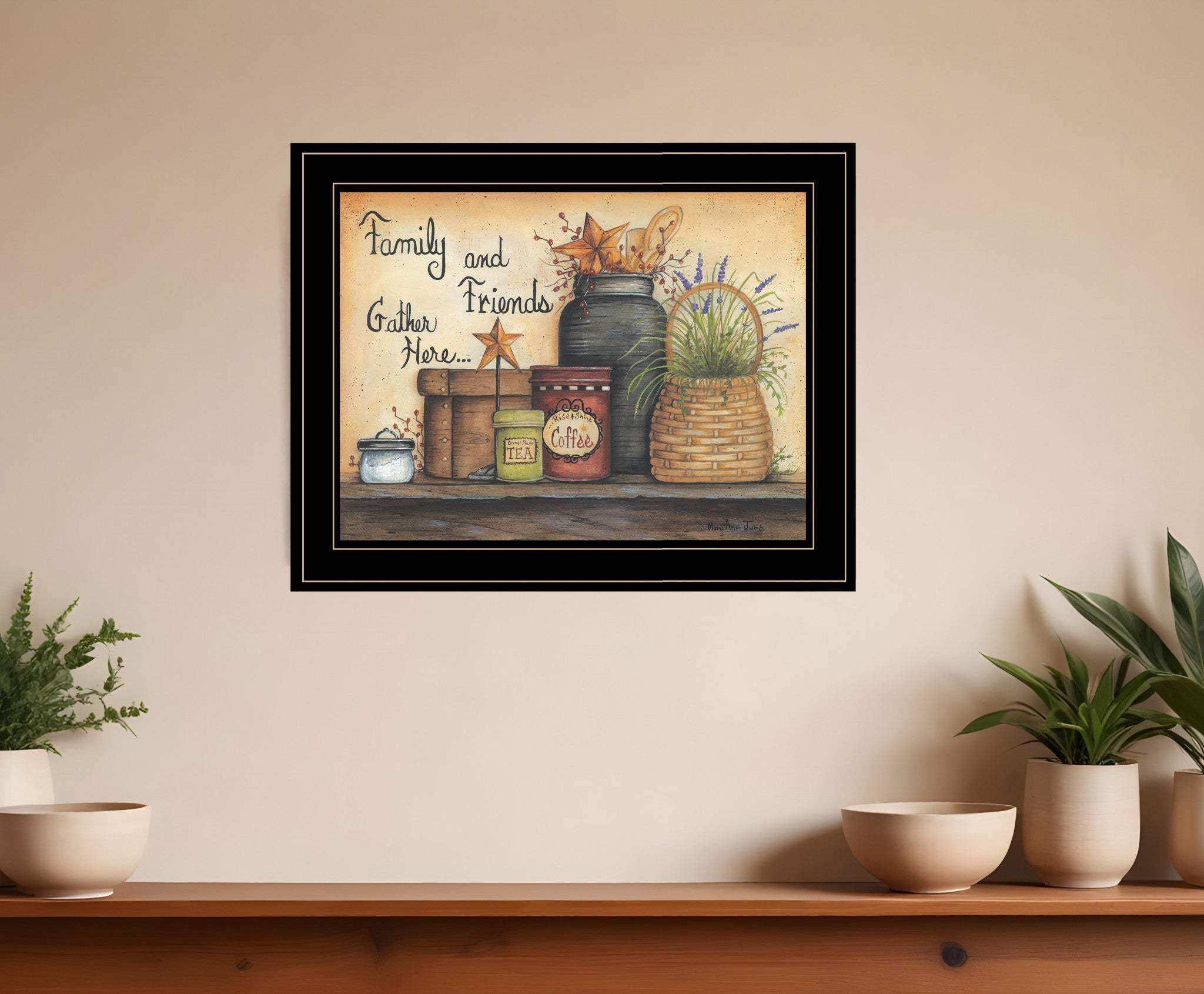 Family and Friends 4 Black Framed Print Wall Art - Image 2