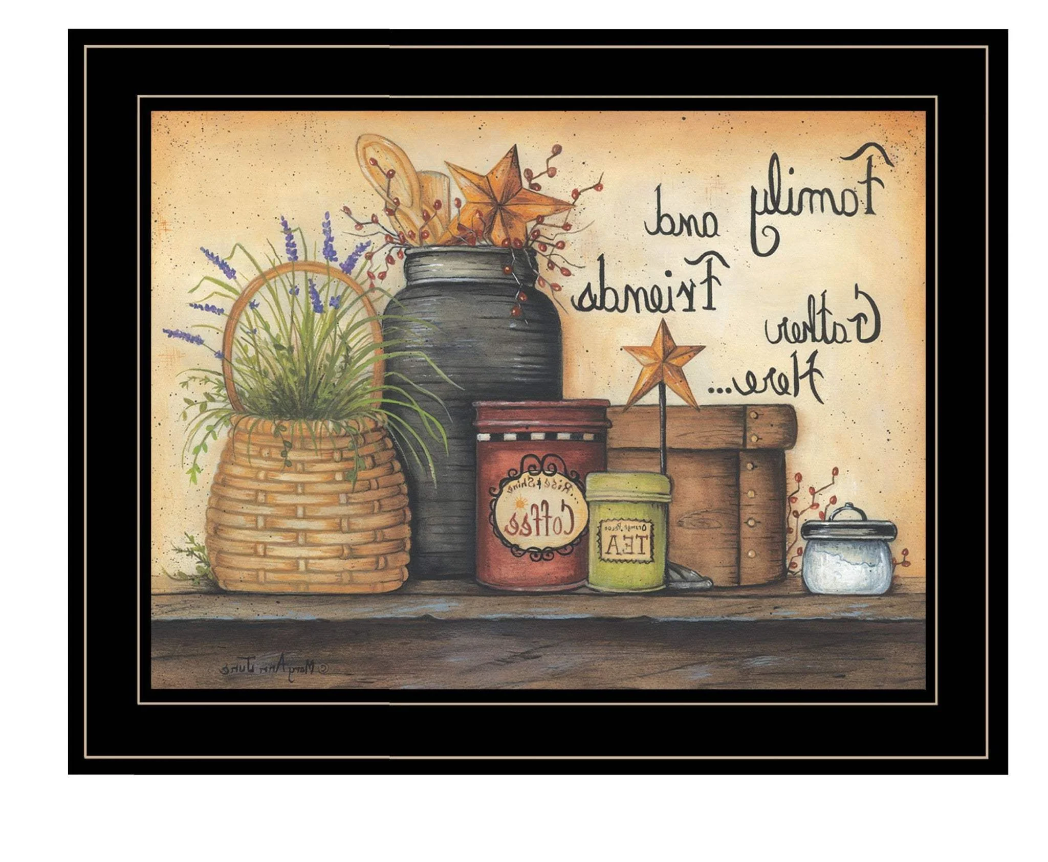 Family and Friends 4 Black Framed Print Wall Art - Image 6