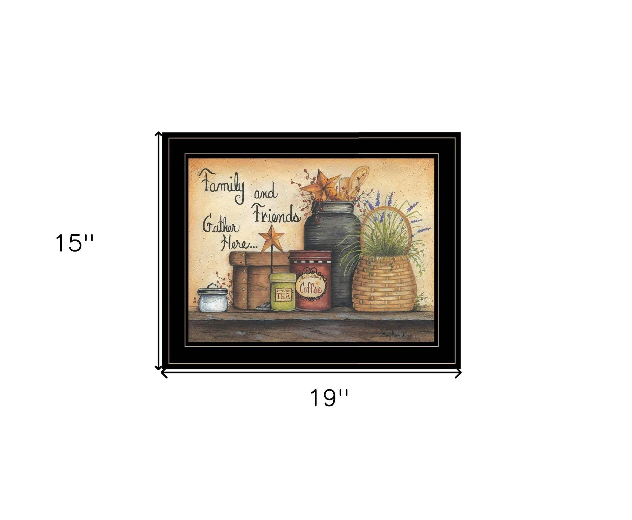Family and Friends 4 Black Framed Print Wall Art - Image 8