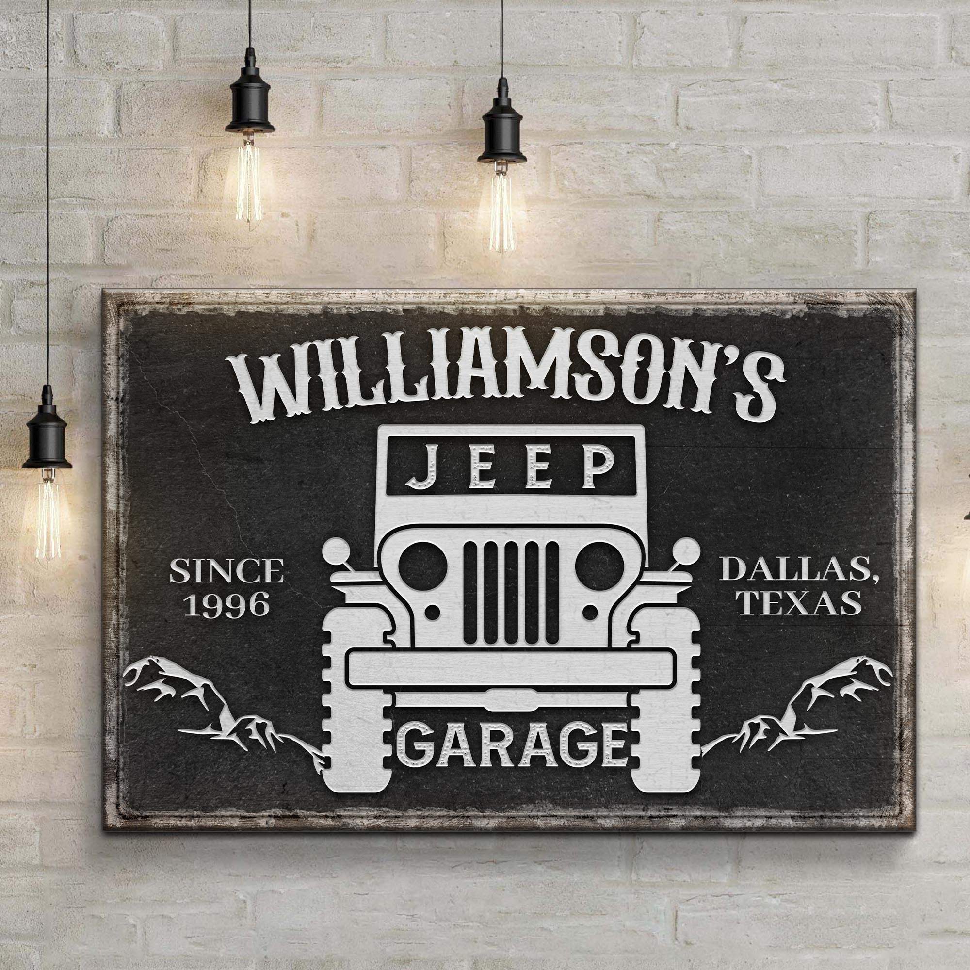 Family Garage Jeep Sign - Image 2