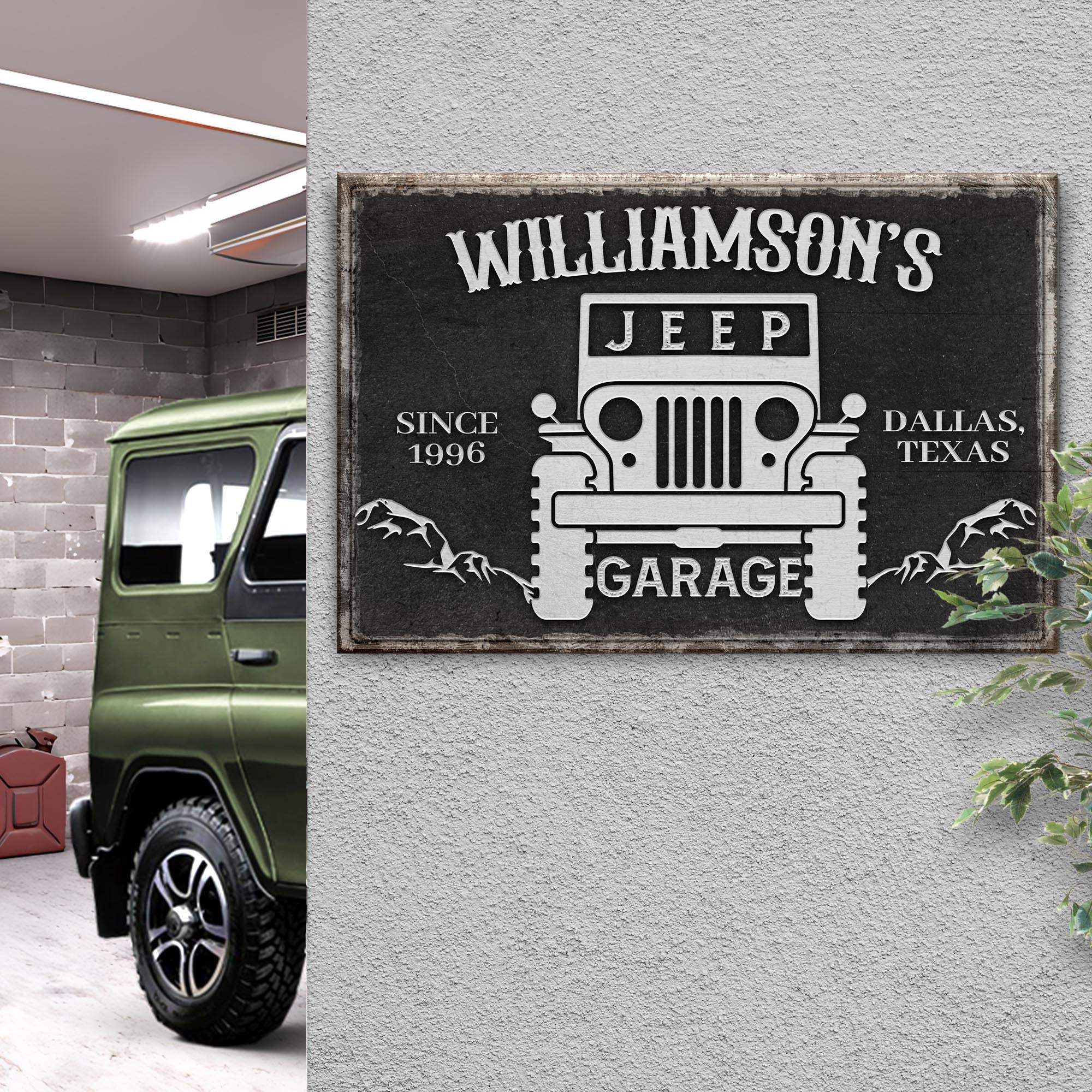 Family Garage Jeep Sign - Image 3