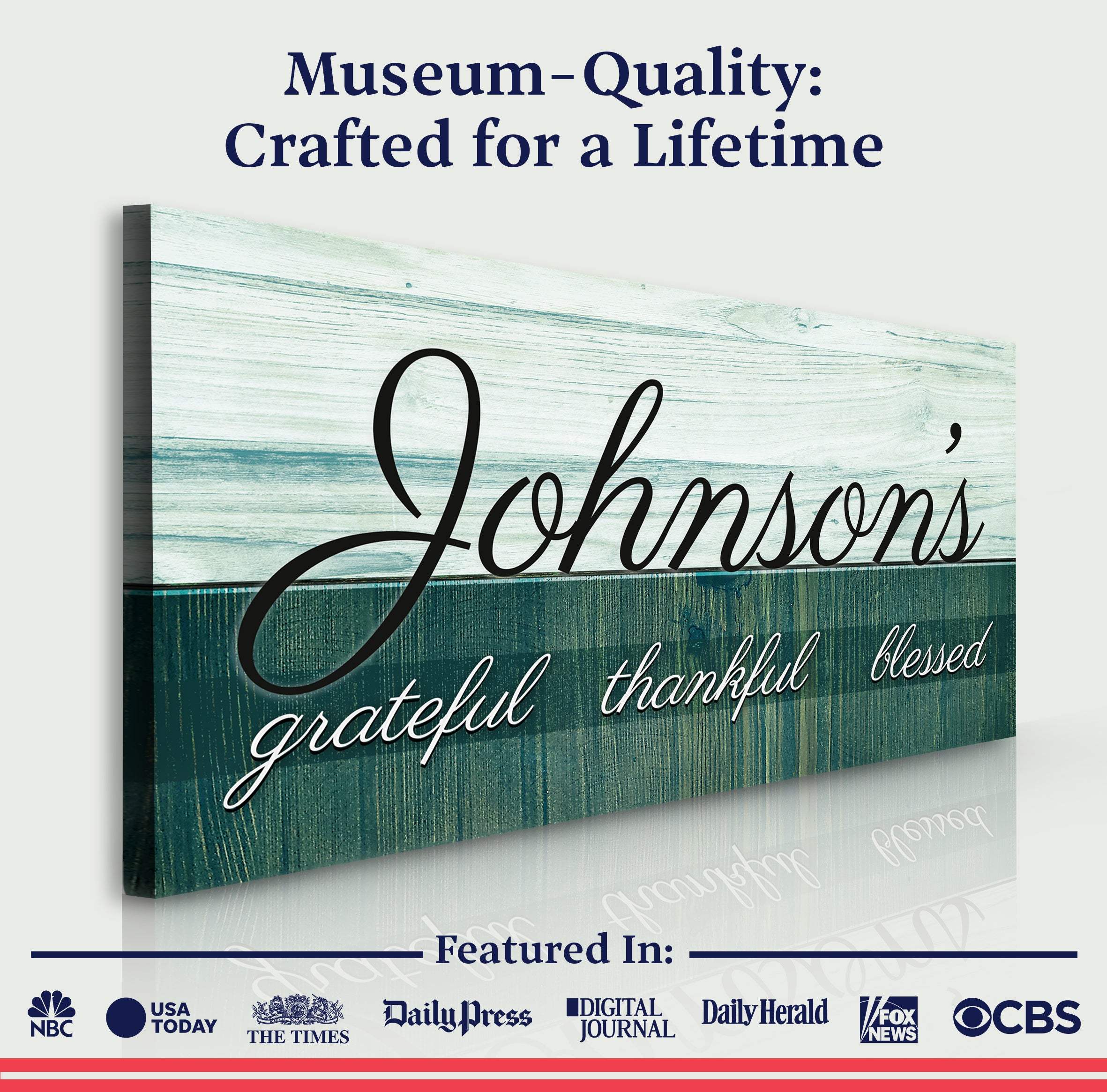 Family Grateful Sign III - Image 3